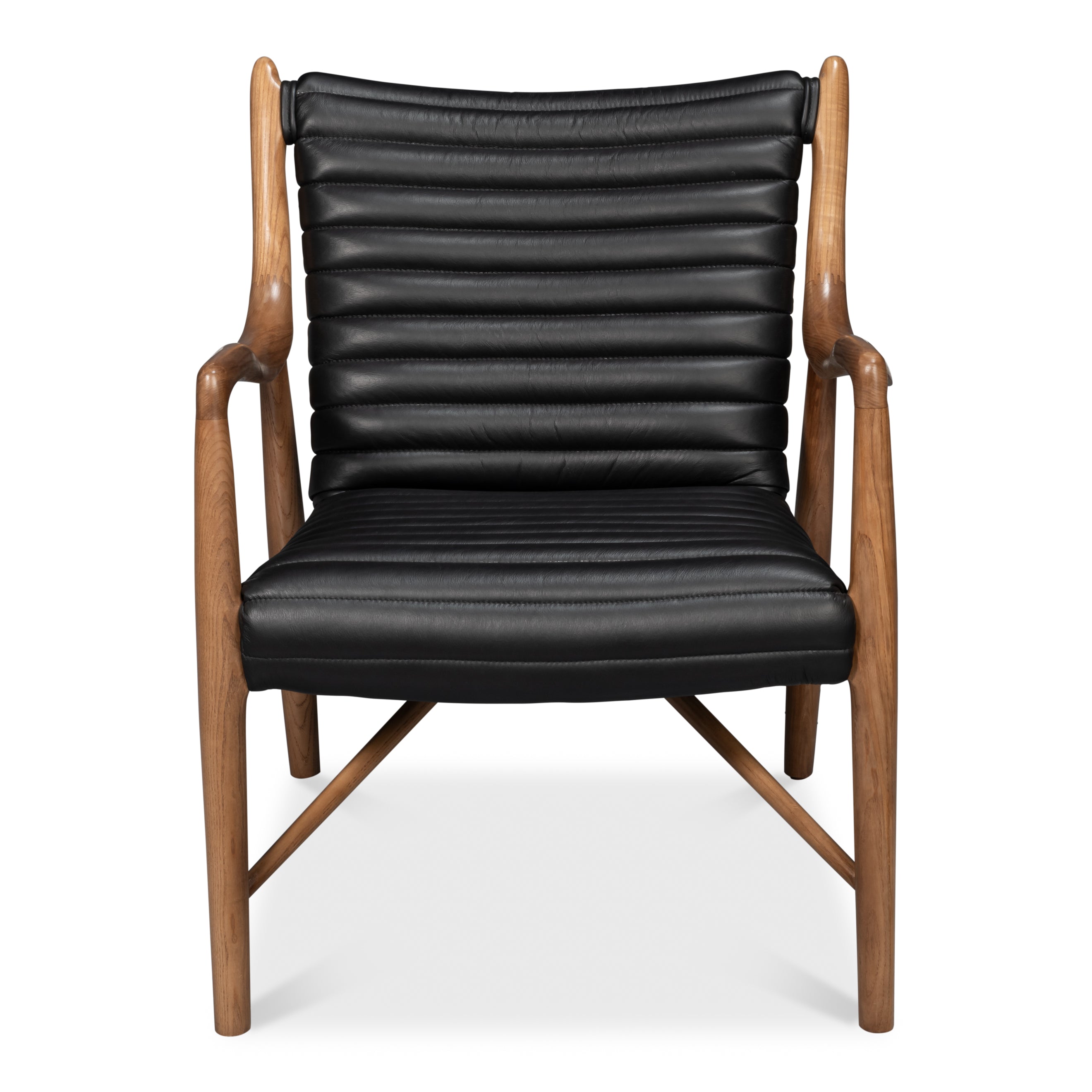 Singletary Leather Chair - Onyx Black