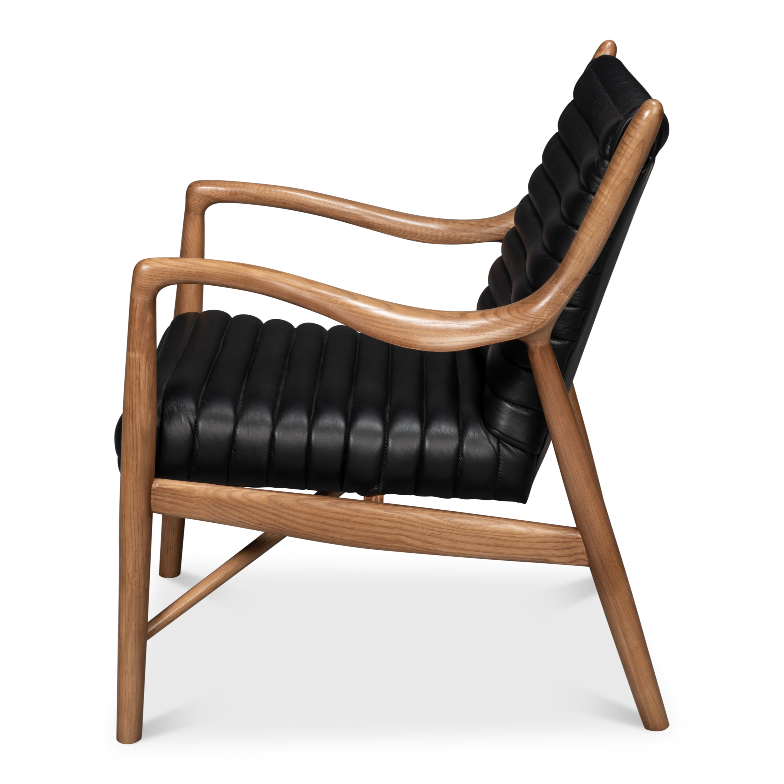 Singletary Leather Chair - Onyx Black