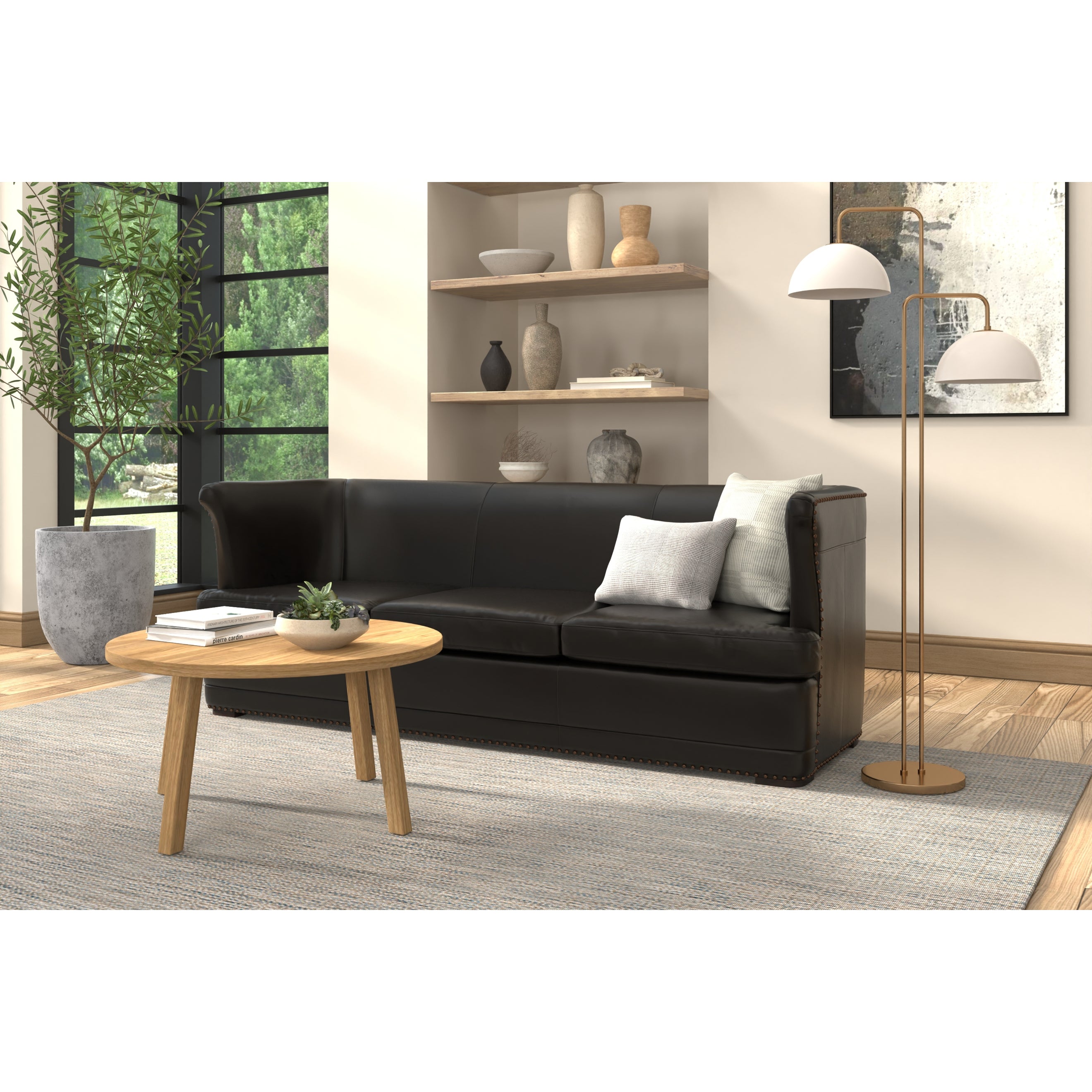 Mcmillan Distilled Leather Sofa