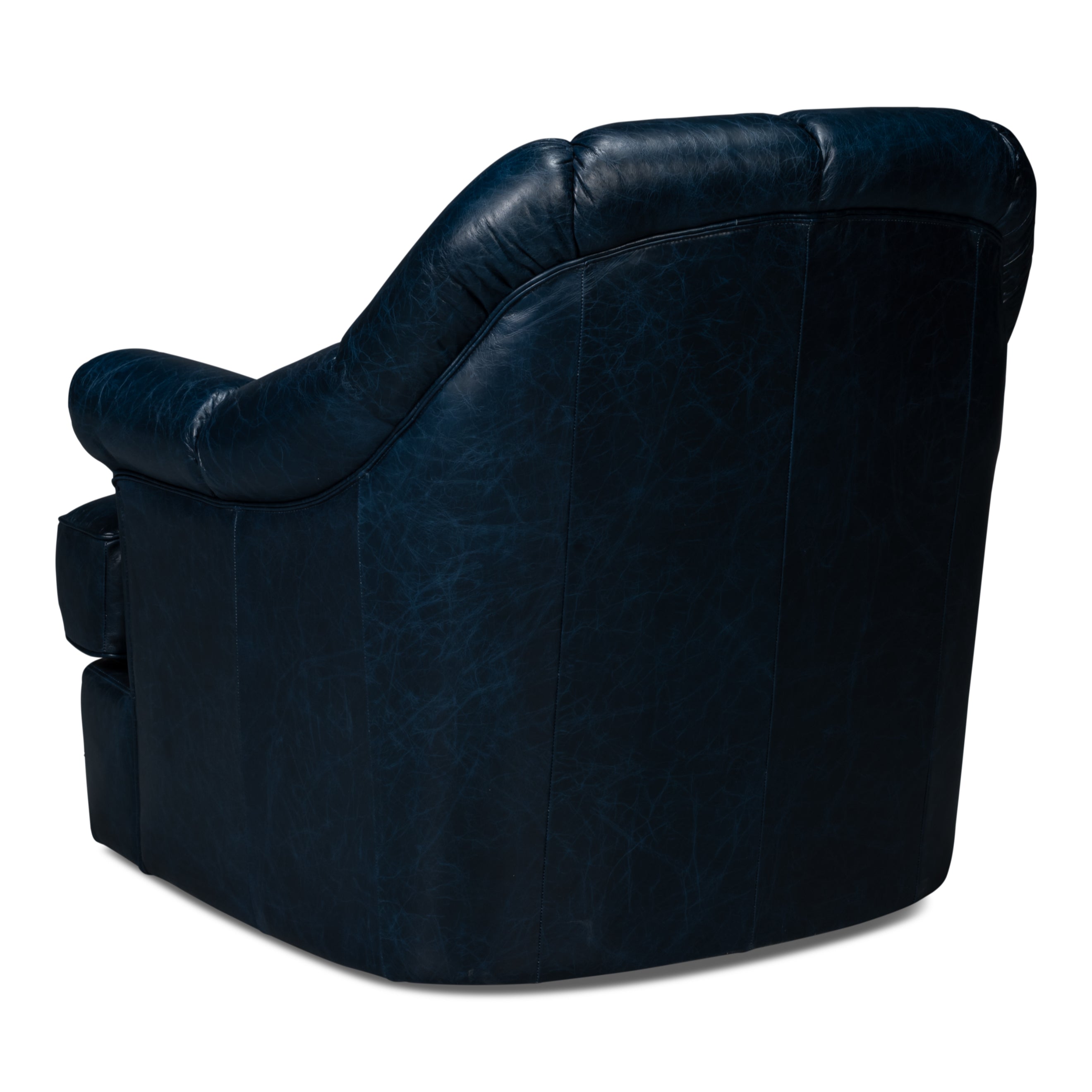 Scoth Swivel Chair in Distilled Leather