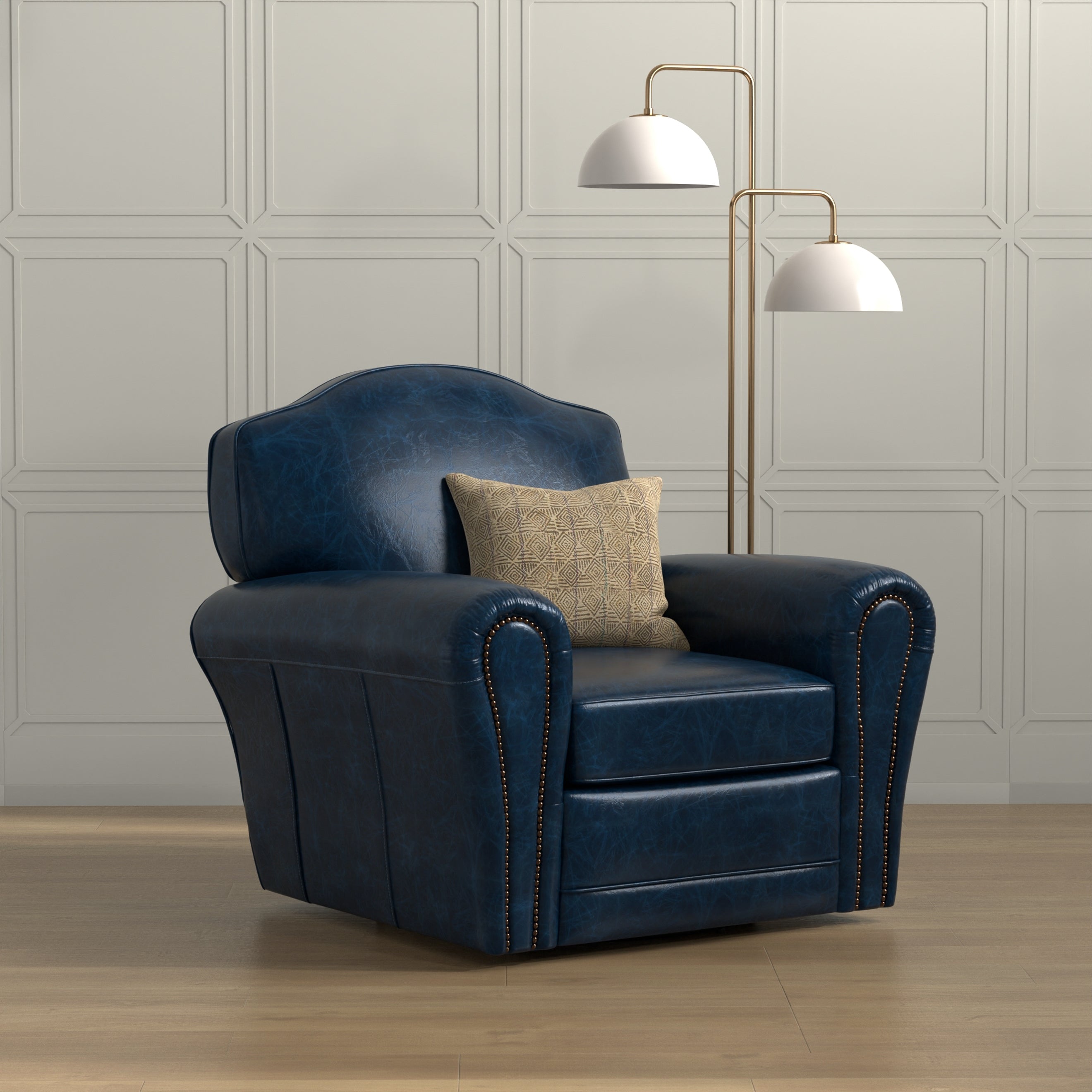Elite French Club Swivel Chair