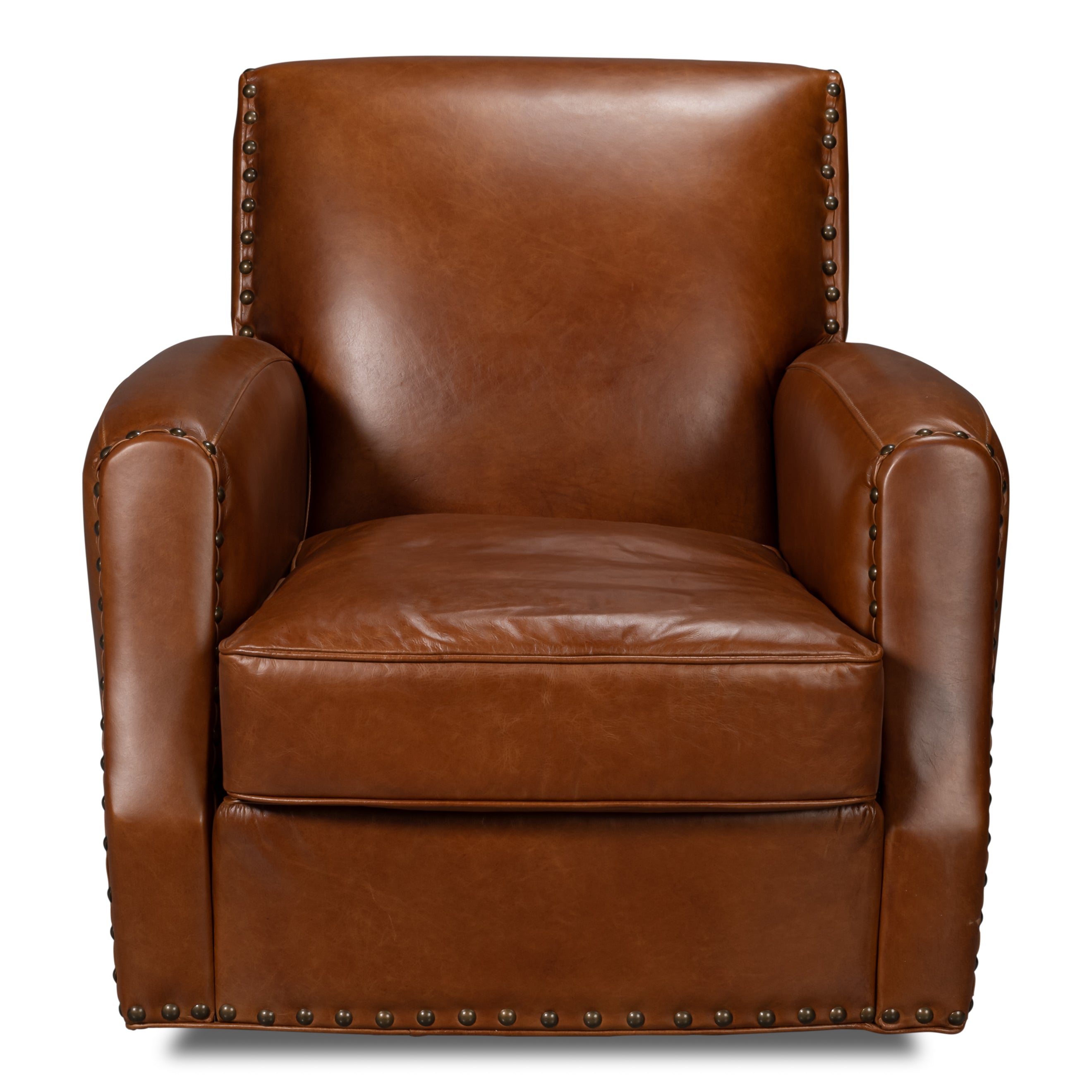 Taft Leather Swivel Chair