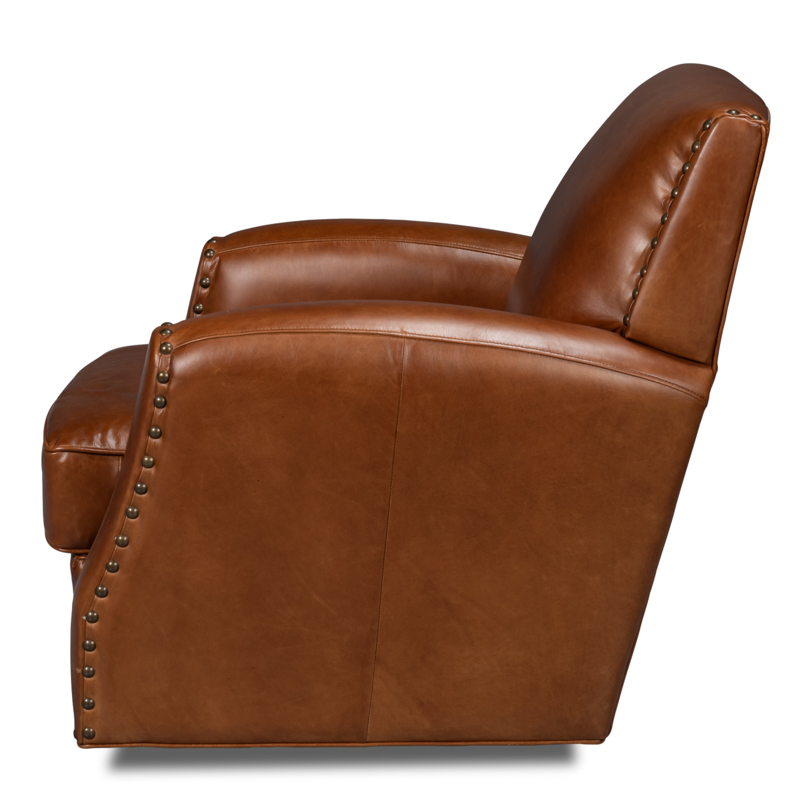 Taft Leather Swivel Chair