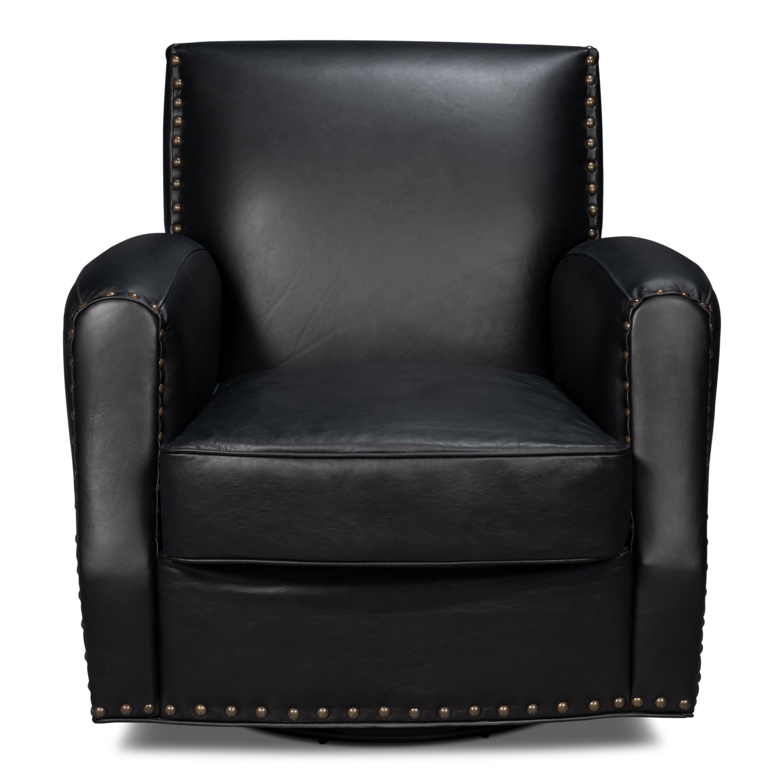 Taft Leather Swivel Chair