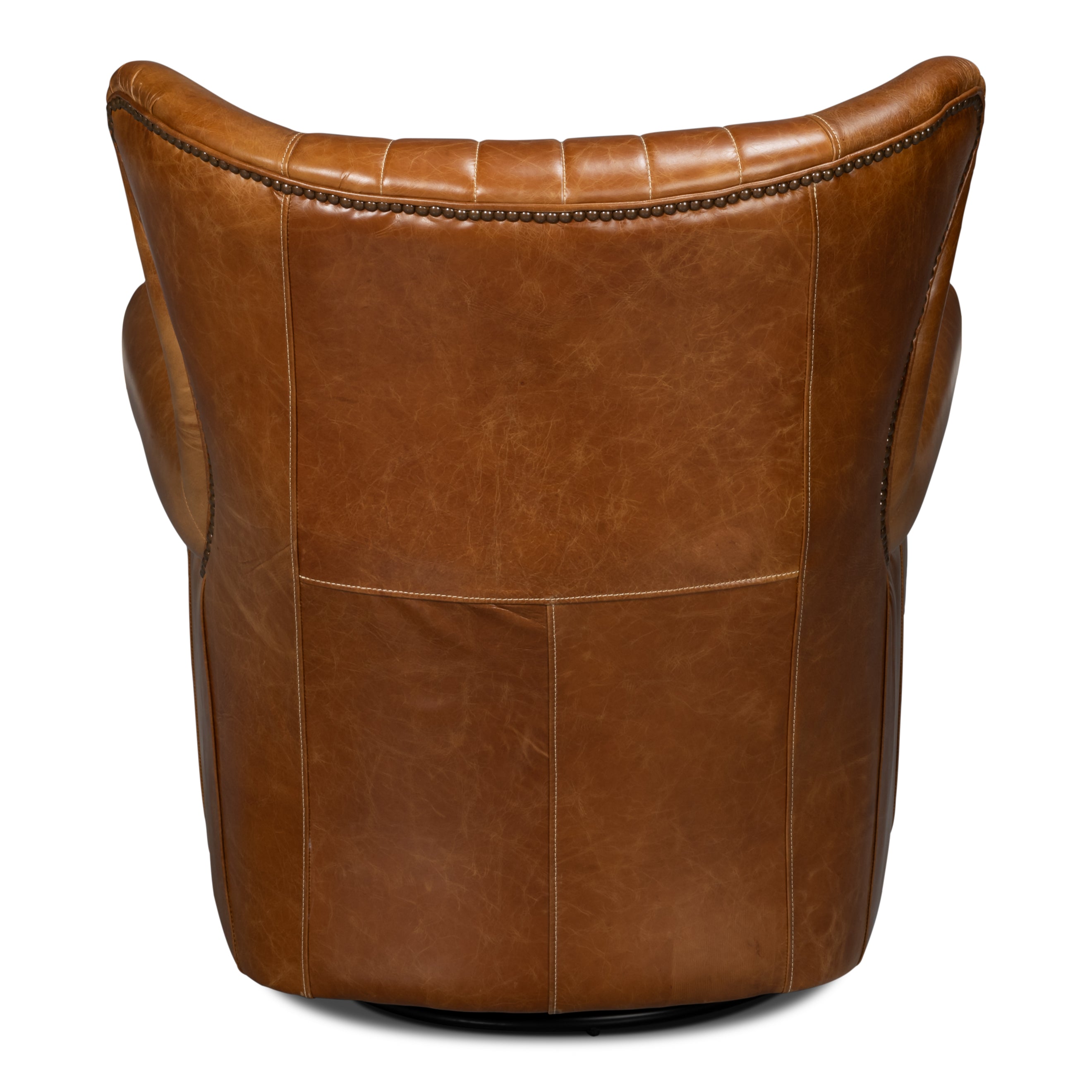 Bugatti Leather Swivel Chair