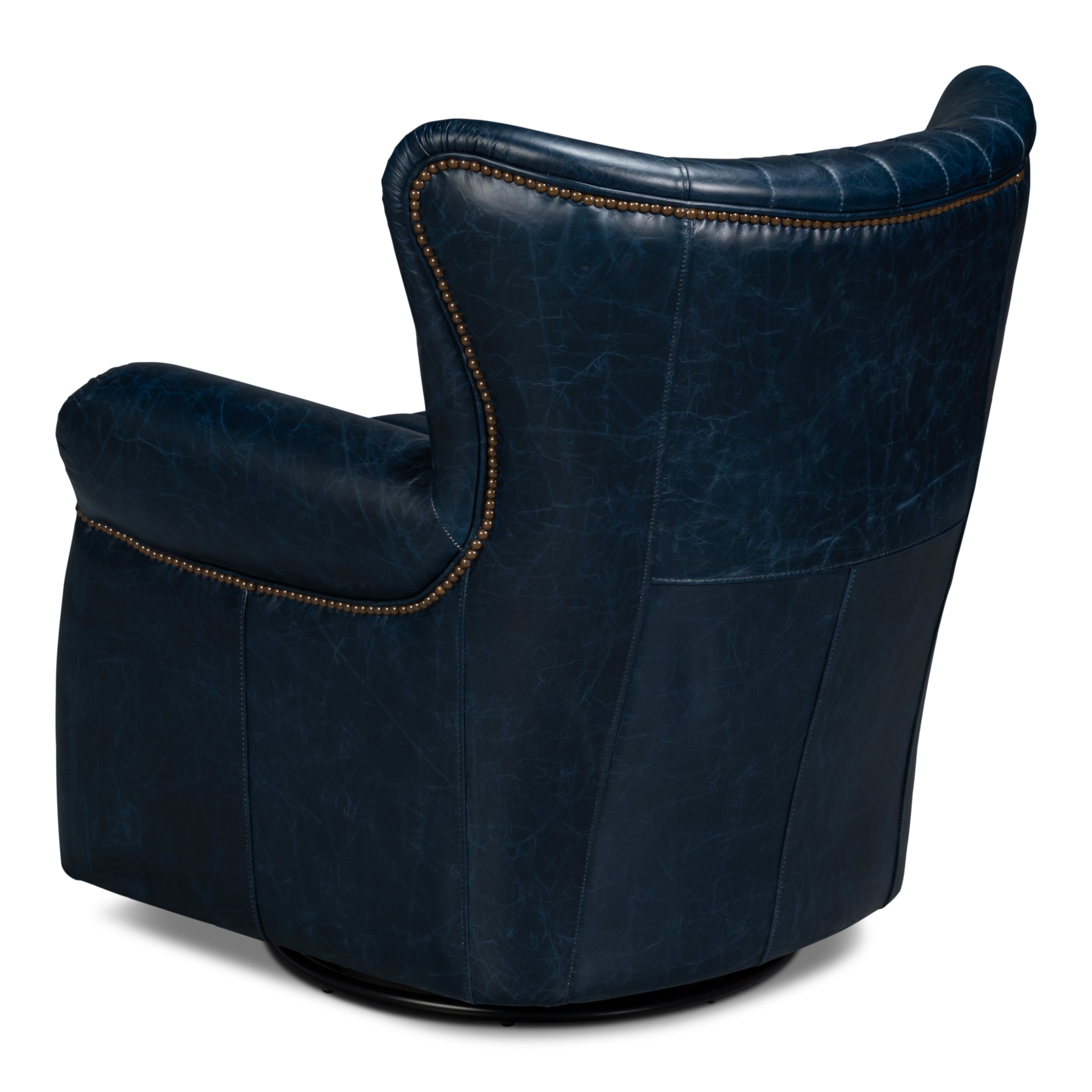 Bugatti Leather Swivel Chair