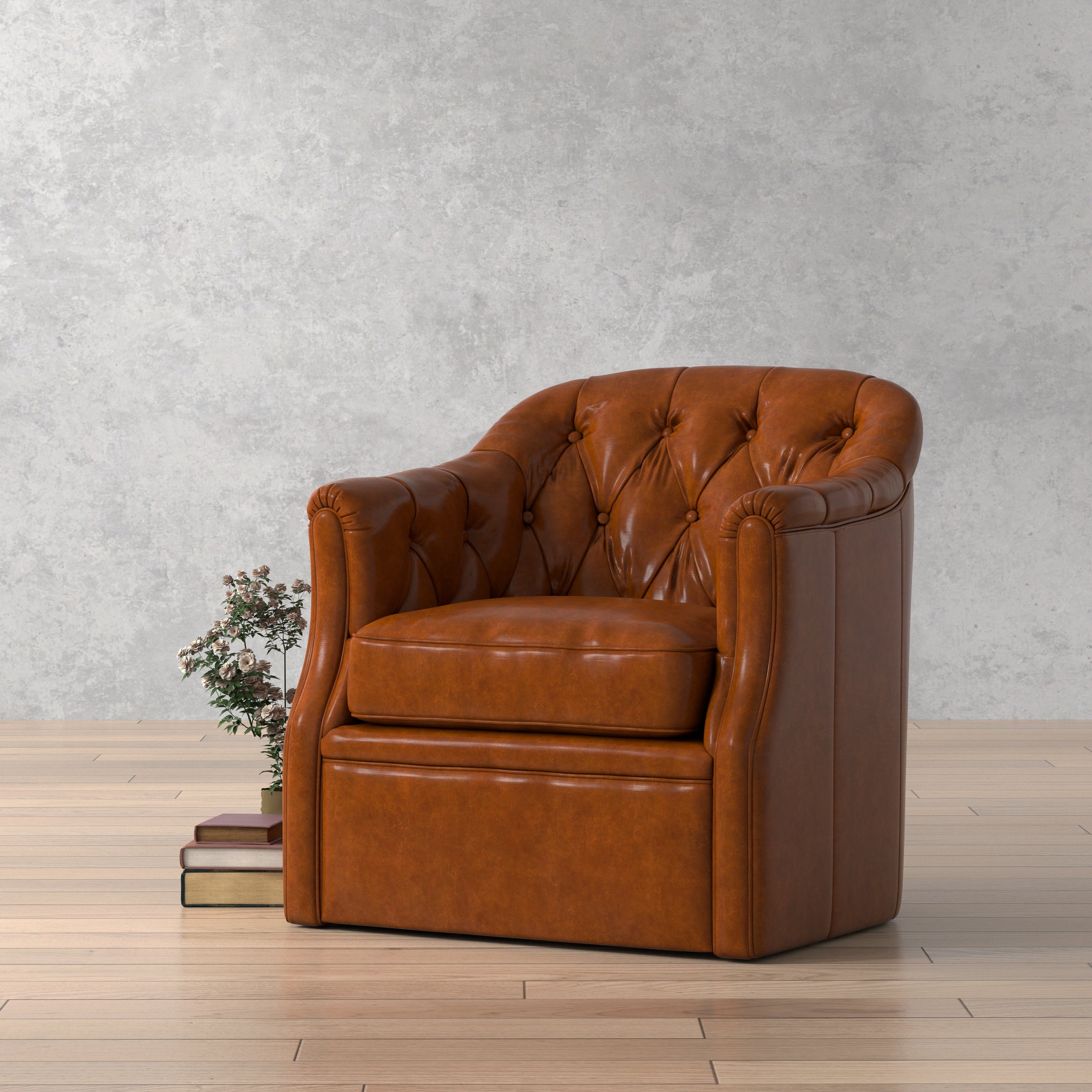 Coolidge Leather Swivel Chair