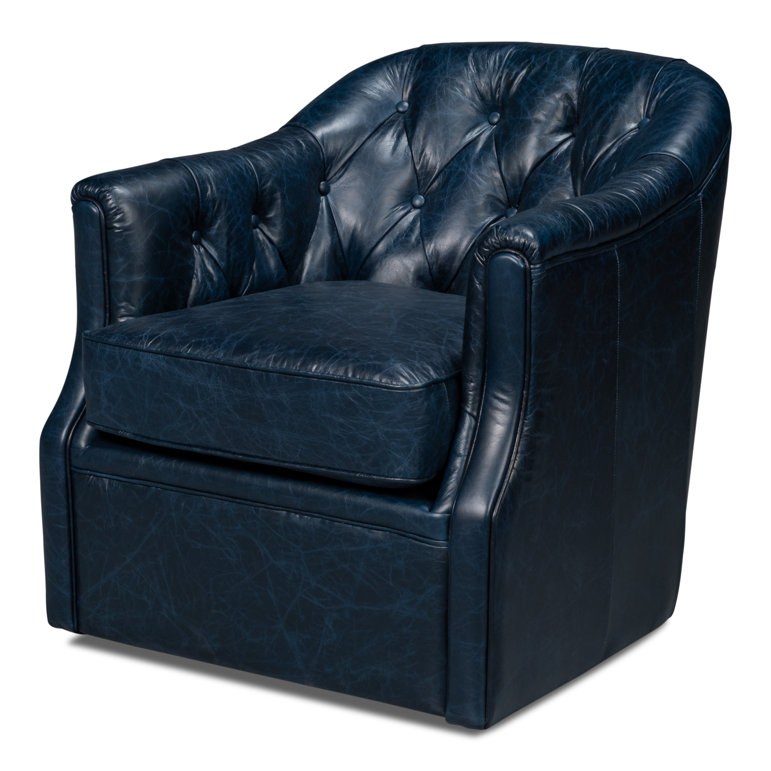 Coolidge Leather Swivel Chair