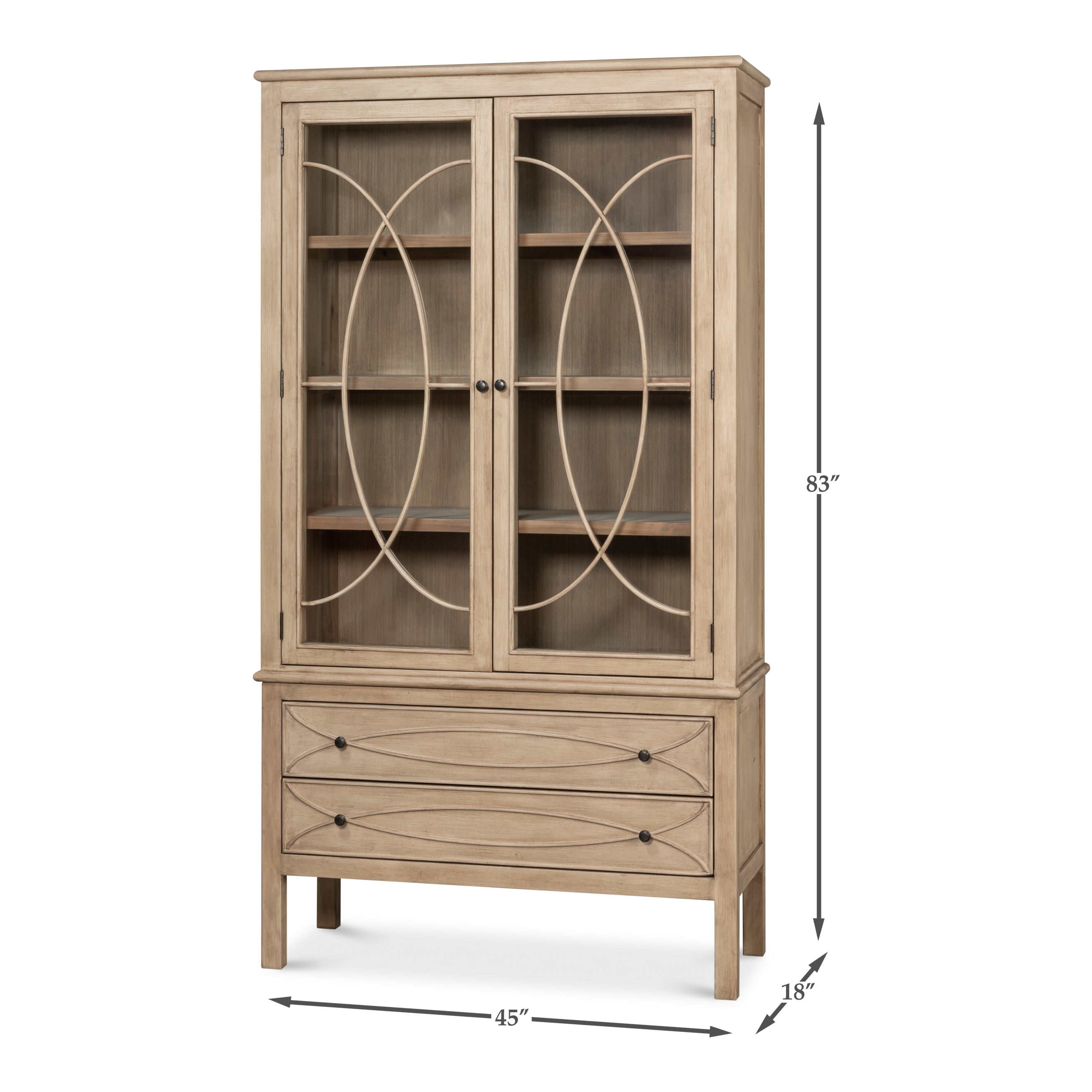 Cecile Bookcase - Beige