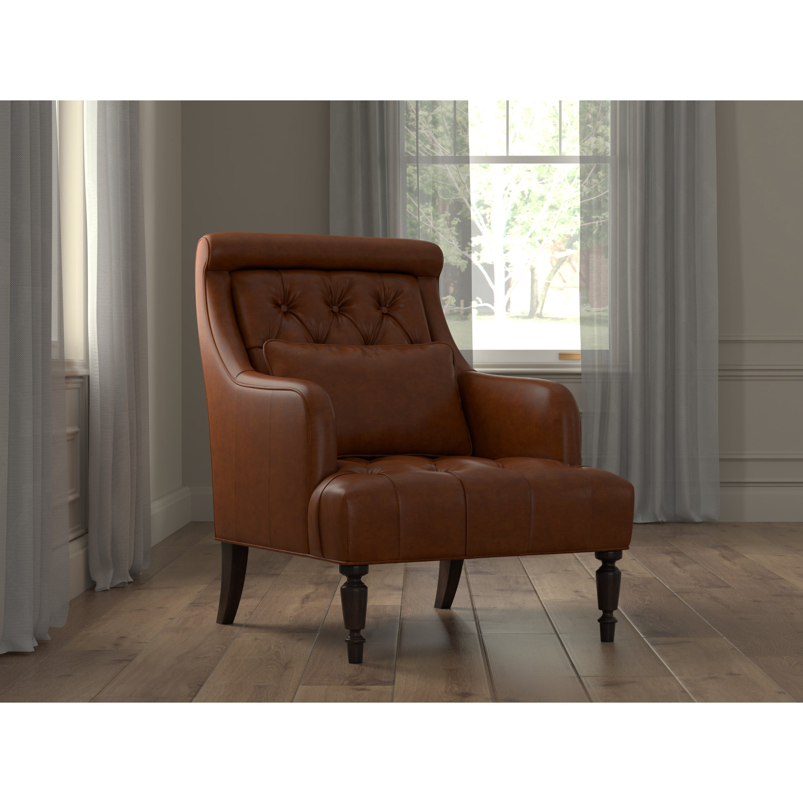 Benton Distilled Leather Chair