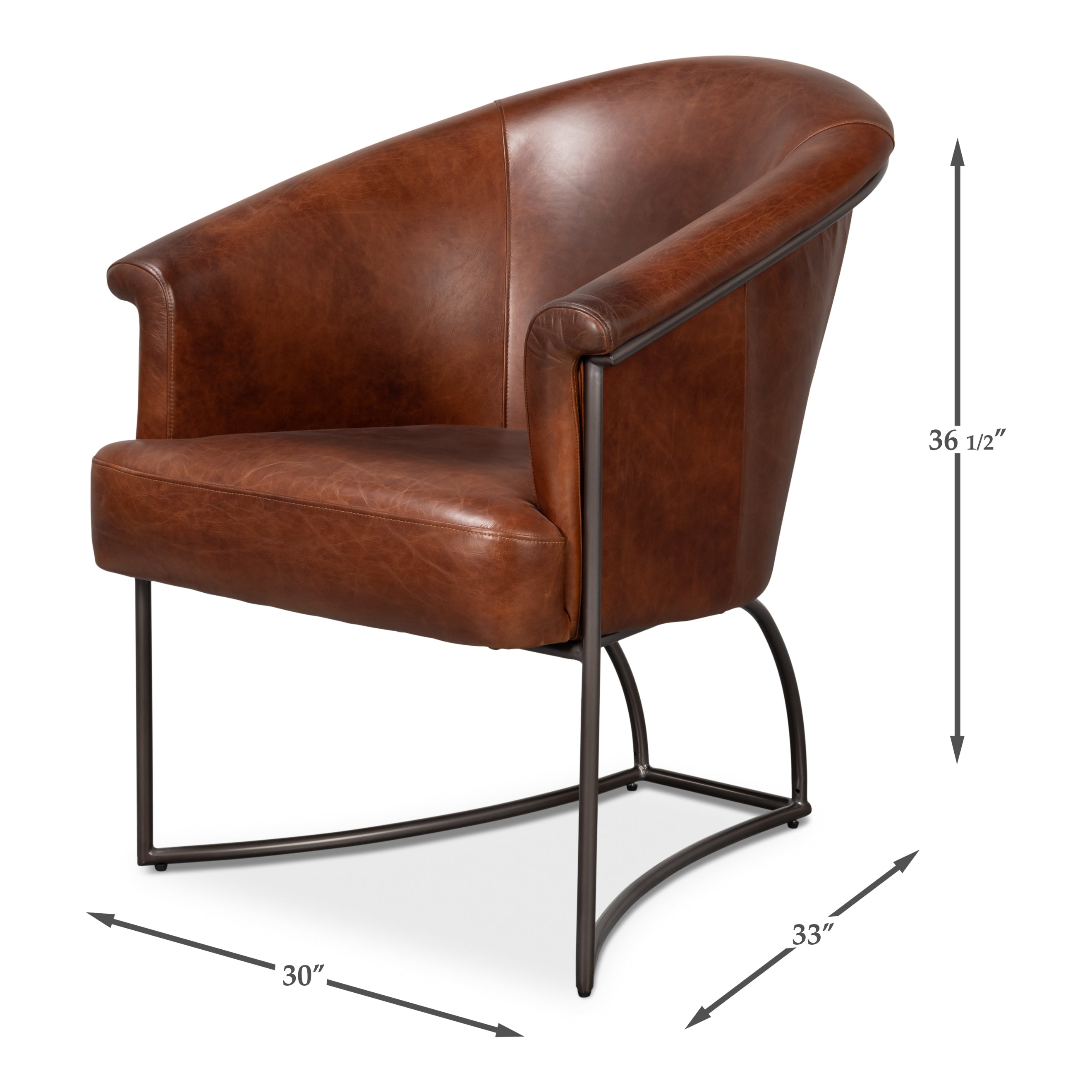 Nagel Distilled Leather Chair
