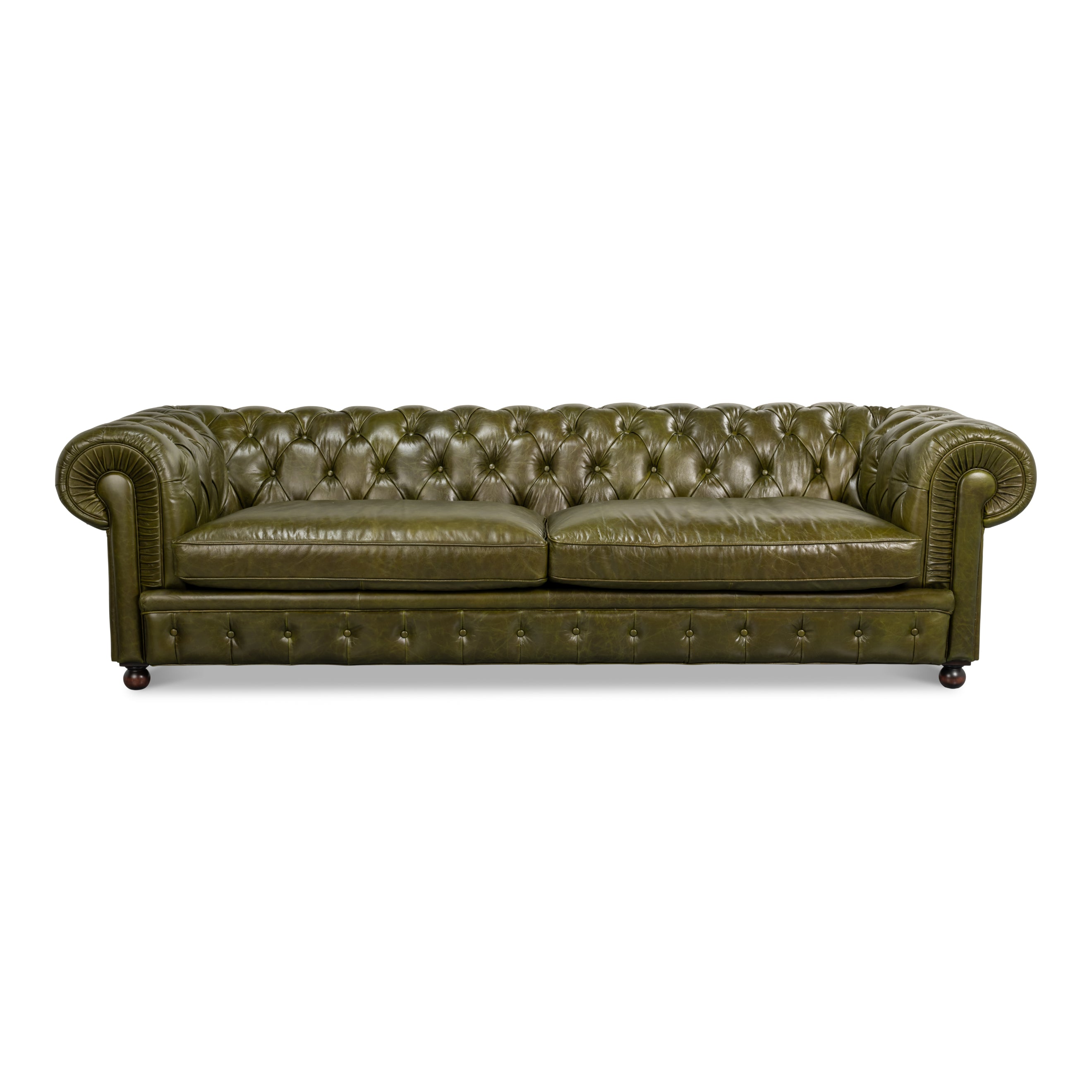 Savile Leather Sofa - Green