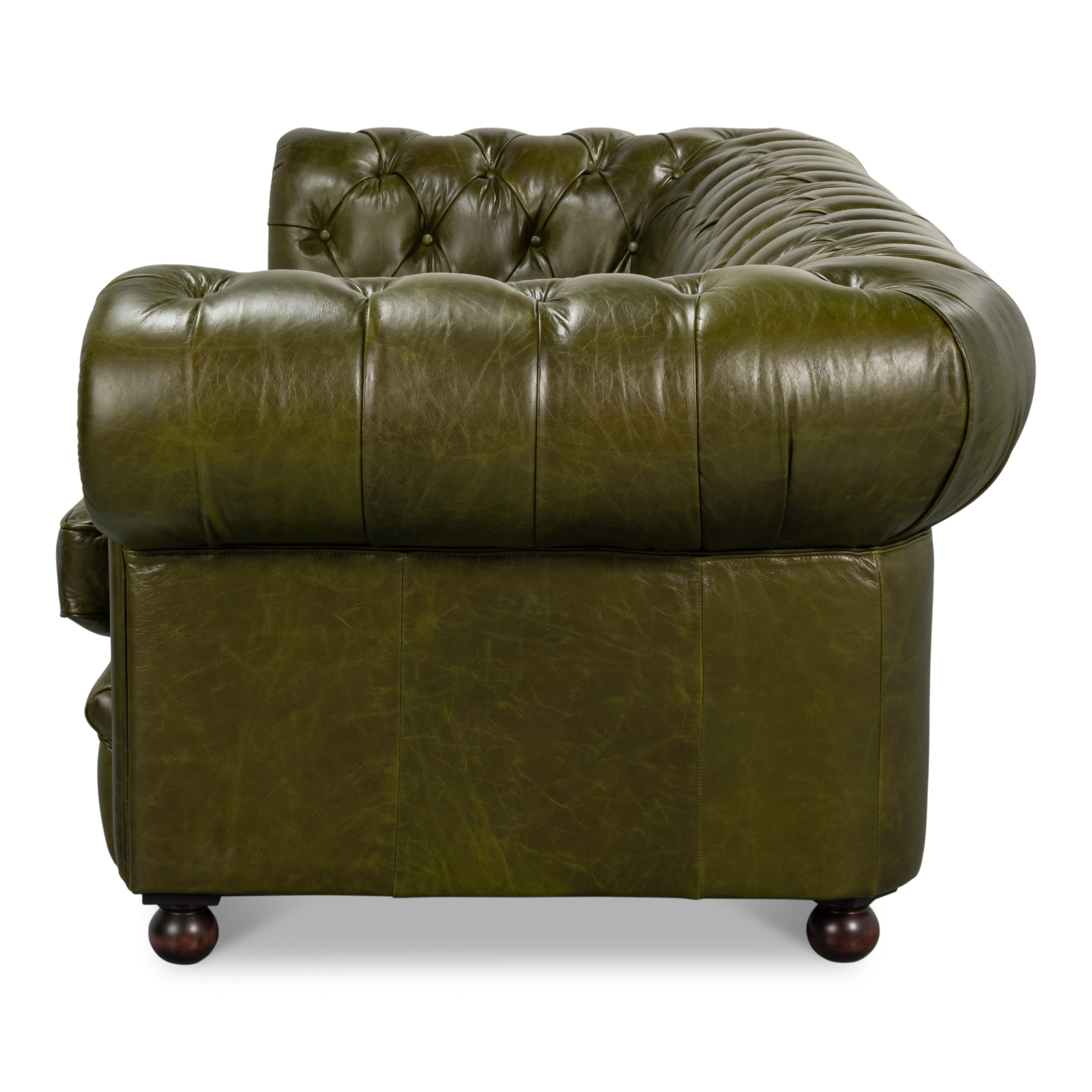 Savile Leather Sofa - Green