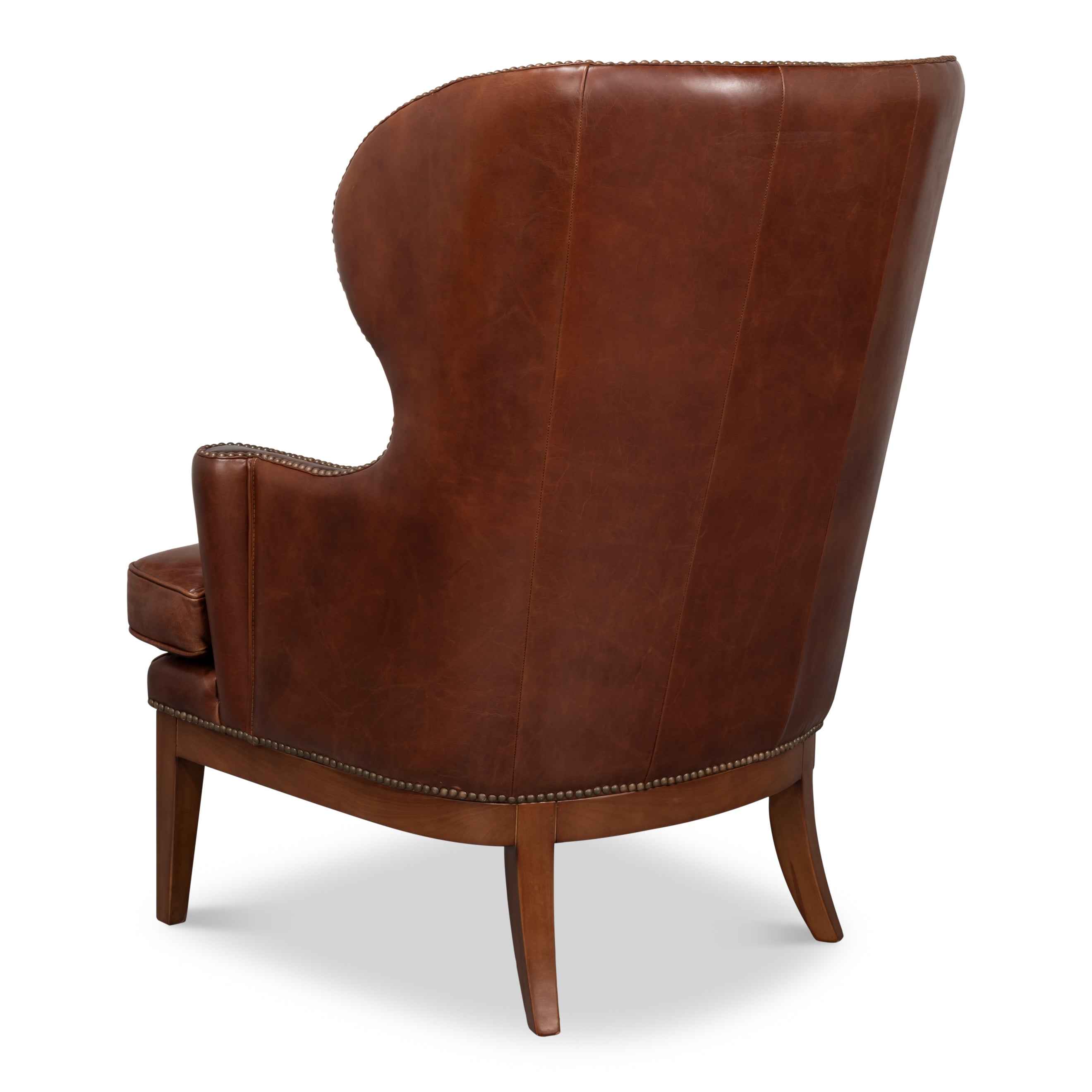 Smithfield Wing Chair - Newark Brown