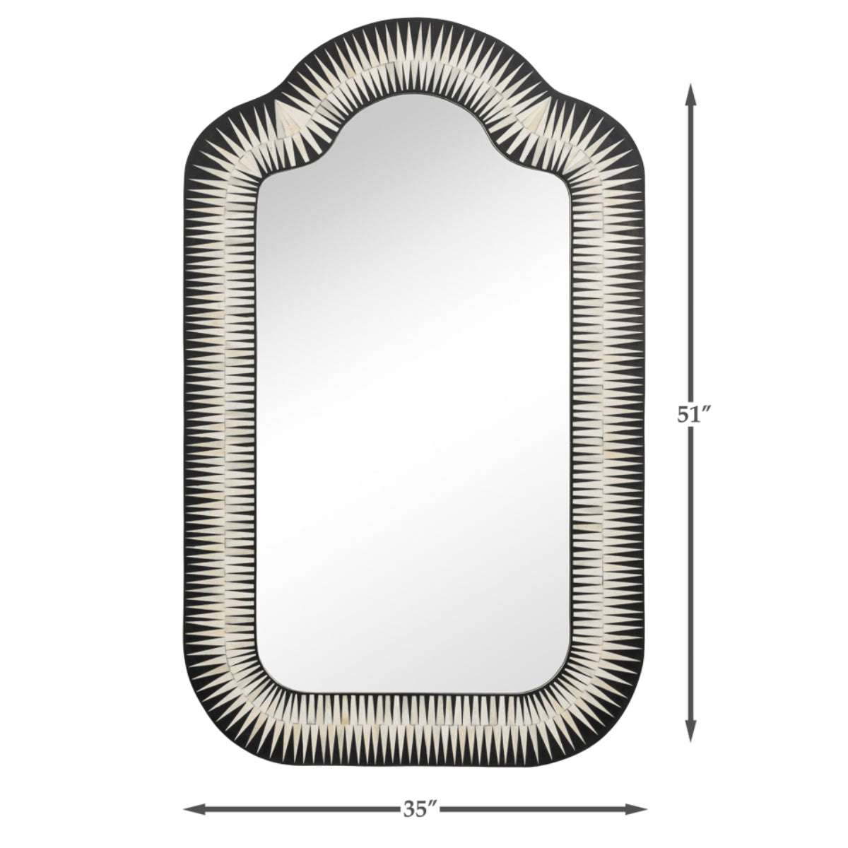 Meridian Bone Inlay Mirror