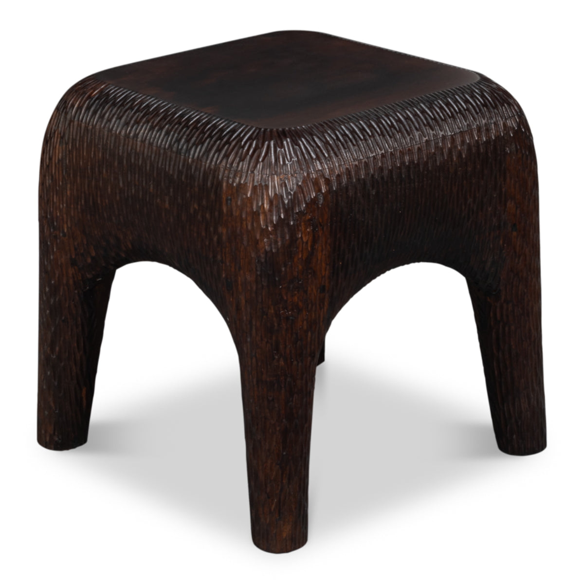 Molten Carved Side Table