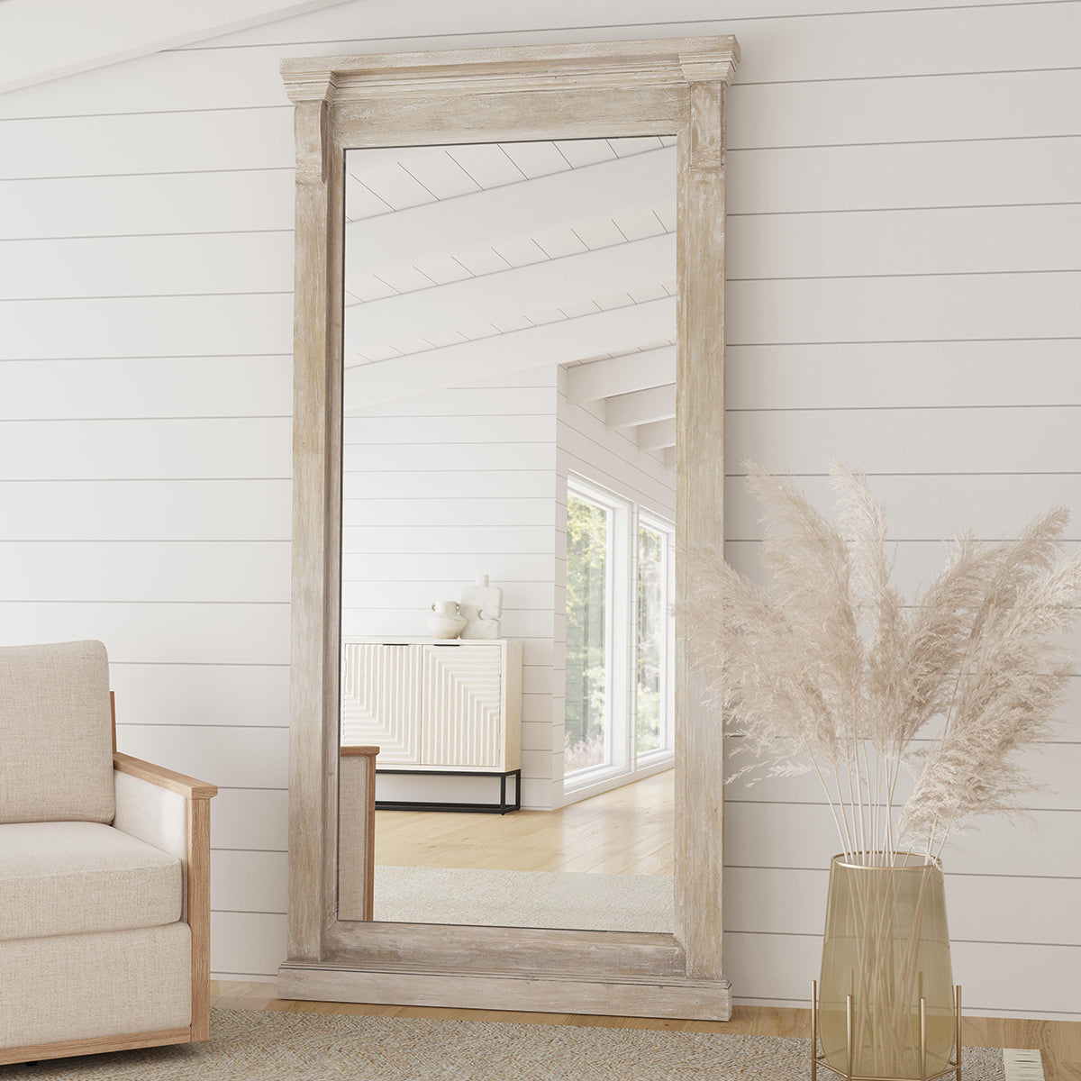 Adelaide 88" Floor Mirror by Classic Home