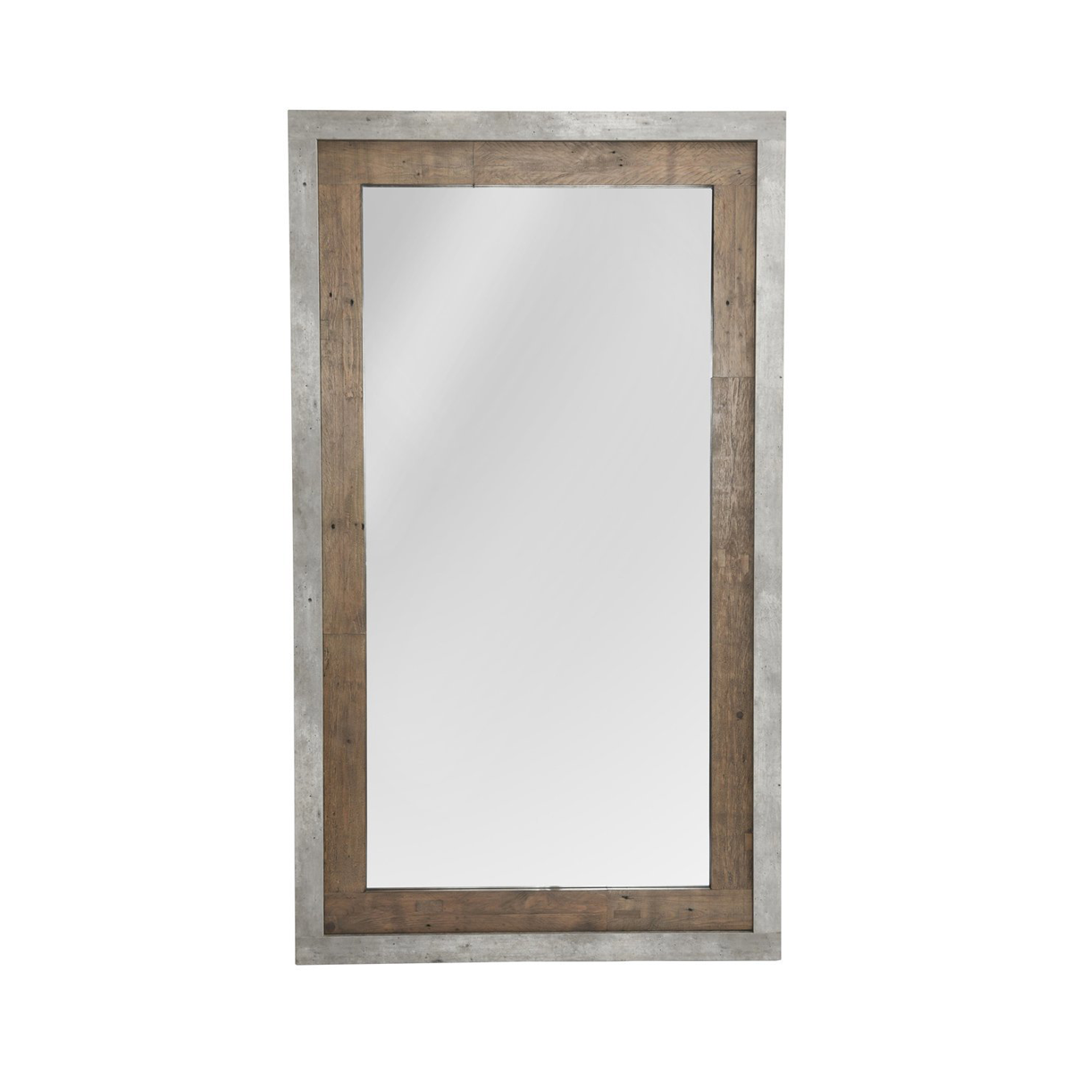 Charlotte 90" Floor Mirror - Weathered Cement