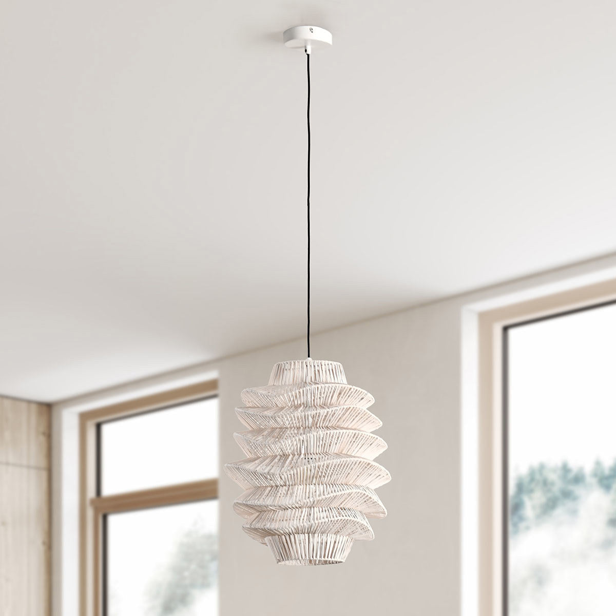 Shelly Pendant White by Classic Home