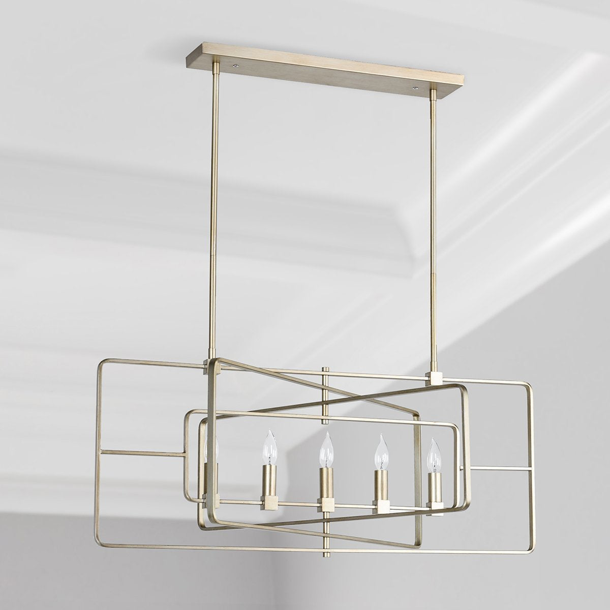 Sydney Chandelier Antique Silver by Classic Home