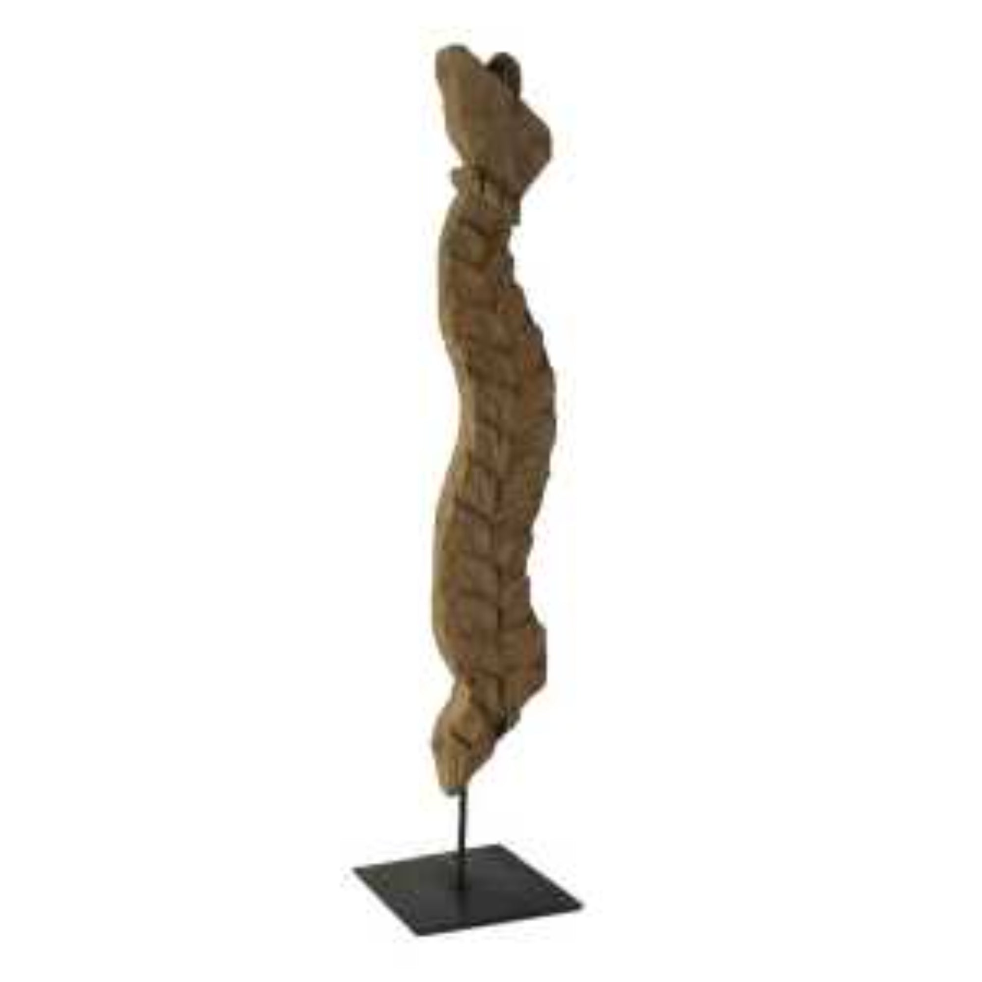 Negundo III Brown Wooden Decor Object