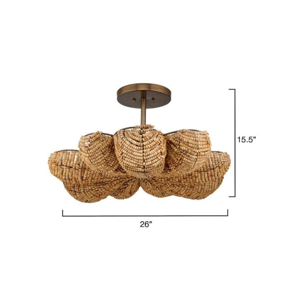 Anguilla Semi-Flush Mount
