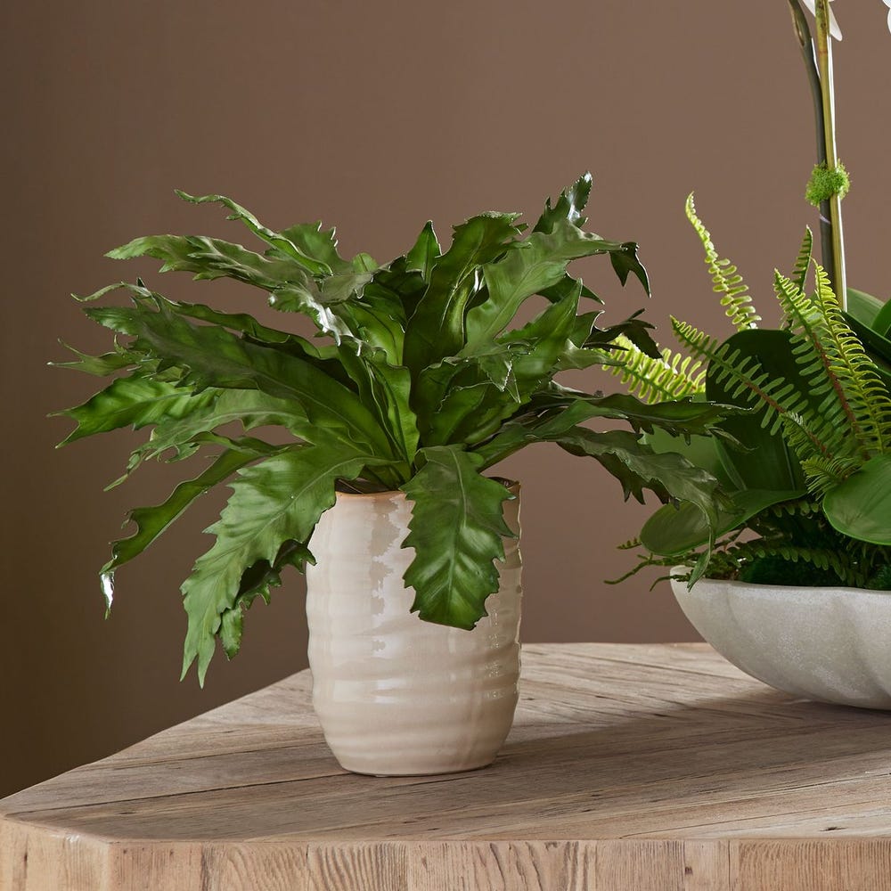 Uttermost Verdure Fern in Glazed Pot
