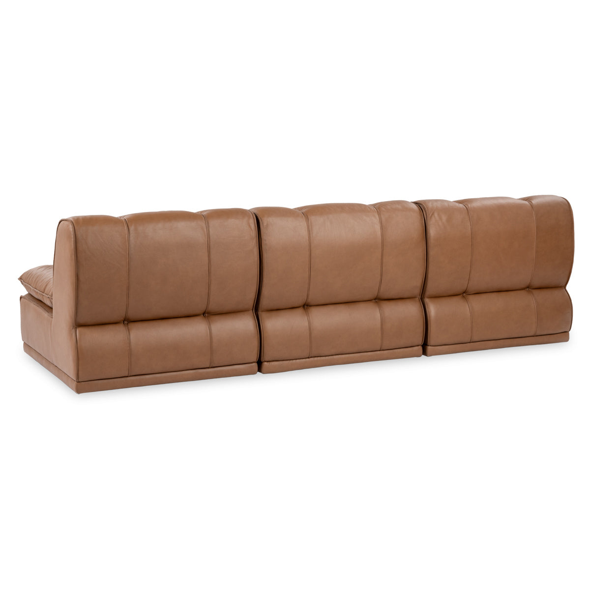 Haven Leather Modular Sofa - Toffee Brown