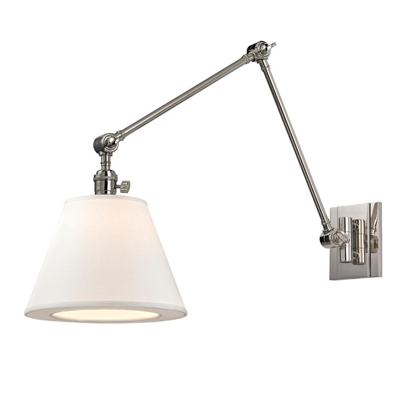 Hillsdale 1-Light Swing Arm Wall Sconce Sconces Hudson Valley Lighting Polished Nickel , Black Friday Sale Hudson Valley Lighting Furniture Sale, Old Bones Co, Mid Century Furniture Sale, Four Hands Furniture, Black Friday Sale Hillsdale 1-Light Swing Arm Wall Sconce,Gus Sale, Perigold Hillsdale 1-Light Swing Arm Wall Sconce Sconces Black Friday Sale , Perigold Sale Hillsdale 1-Light Swing Arm Wall Sconce,Hillsdale 1-Light Swing Arm Wall Sconce Lulu and Georgia, Burke Decor Sale Hillsdale 1-Light Swing Arm 