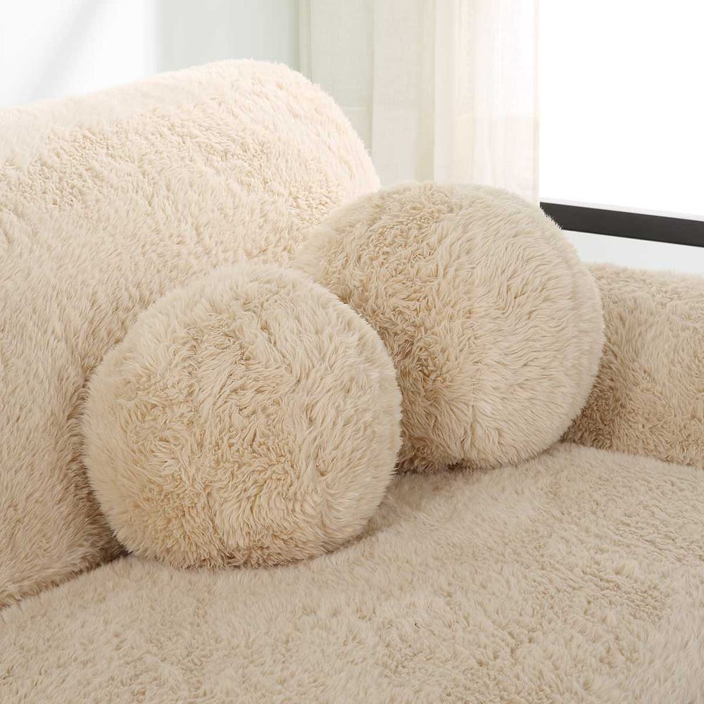 Uttermost Abide Ball Sheepskin Pillows - Set of 2