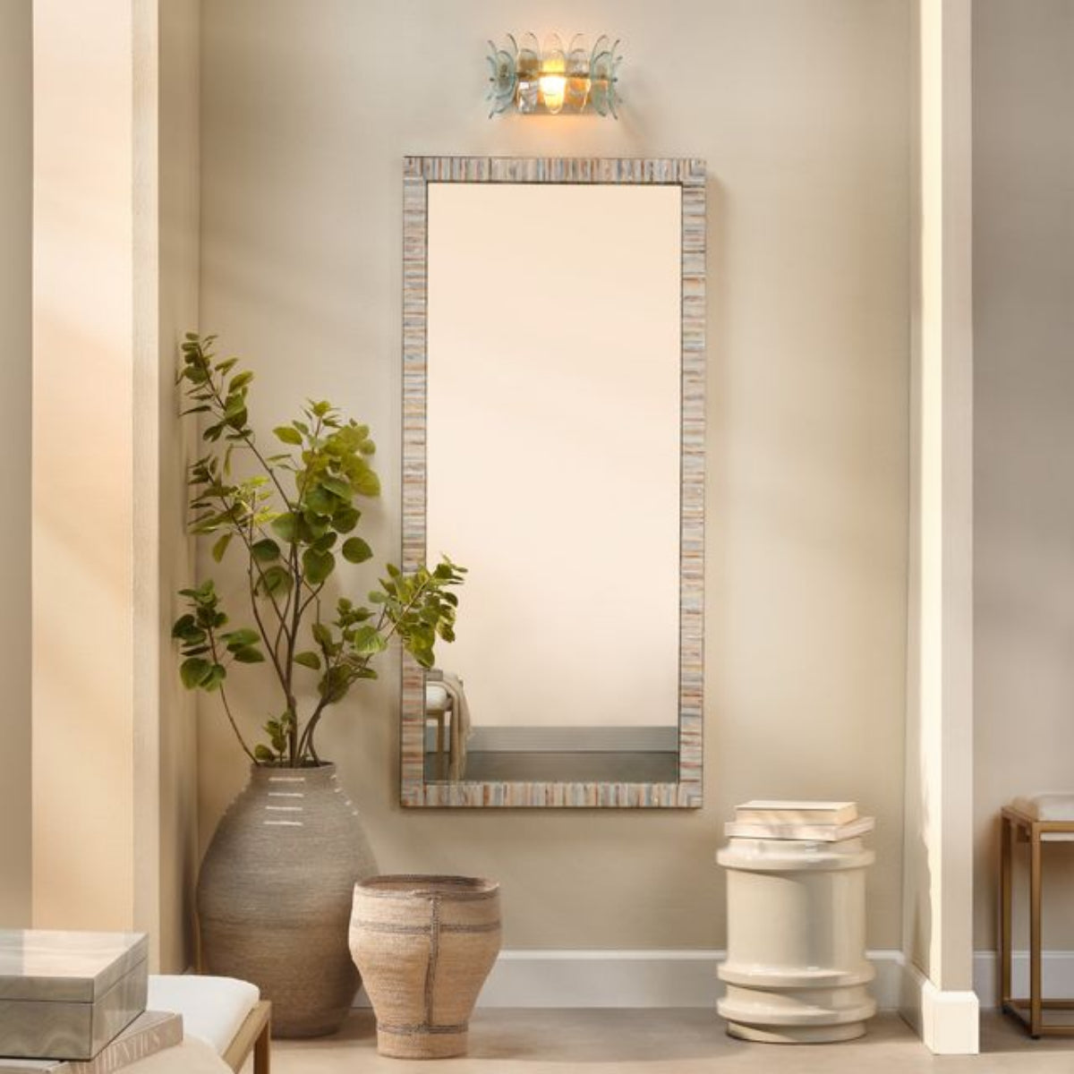 Heron Floor Mirror
