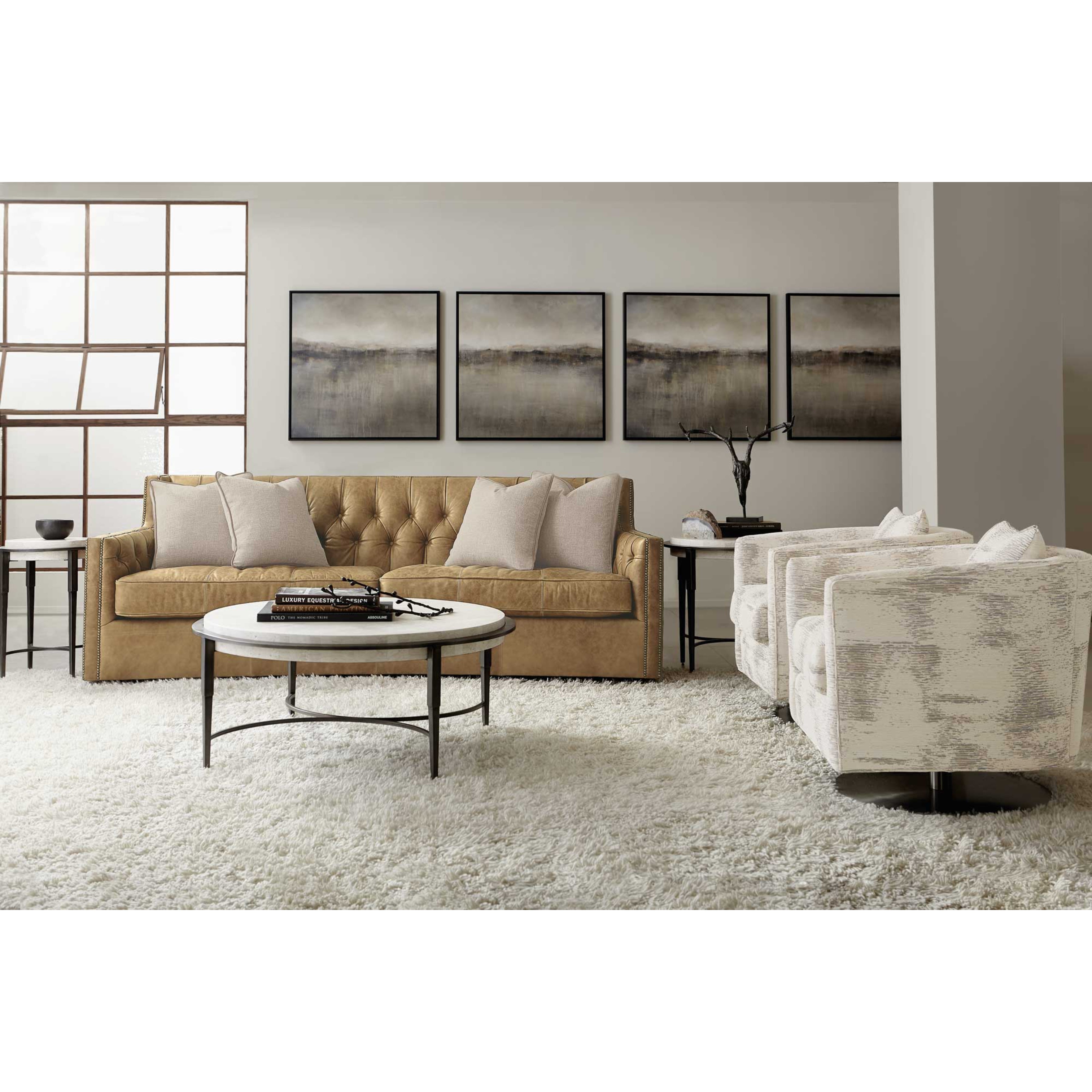 Candace Leather Sofa by Bernhardt