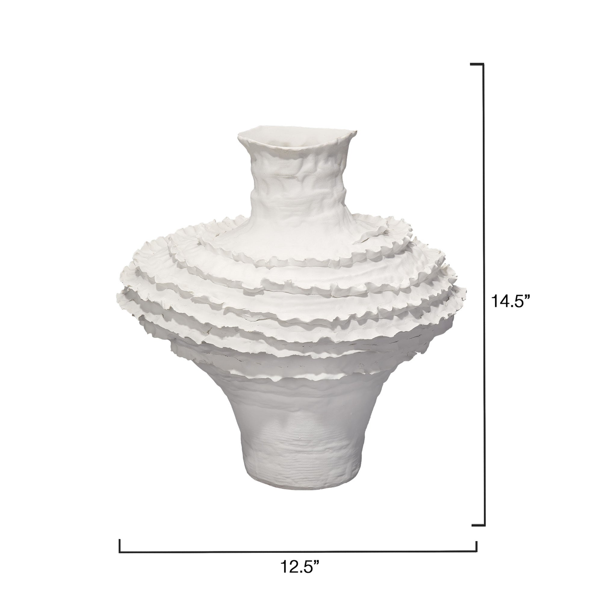 Ruffle Vase Vases Jamie Young , Black Friday Sale Jamie Young Furniture Sale, Old Bones Co, Mid Century Furniture Sale, Four Hands Furniture, Black Friday Sale Ruffle Vase,Gus Sale, Perigold Ruffle Vase Vases Black Friday Sale , Perigold Sale Ruffle Vase,Ruffle Vase Lulu and Georgia, Burke Decor Sale Ruffle Vase, www.oldbonesco.com
