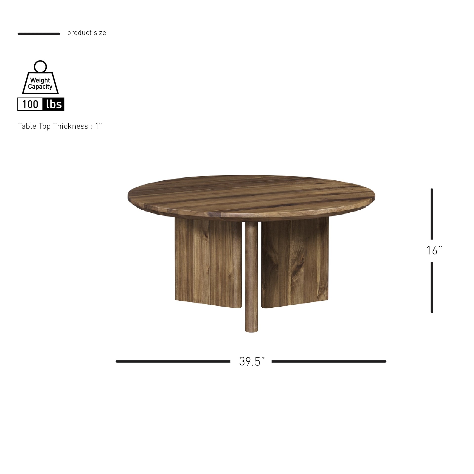 Petrilio KD Round Coffee Table