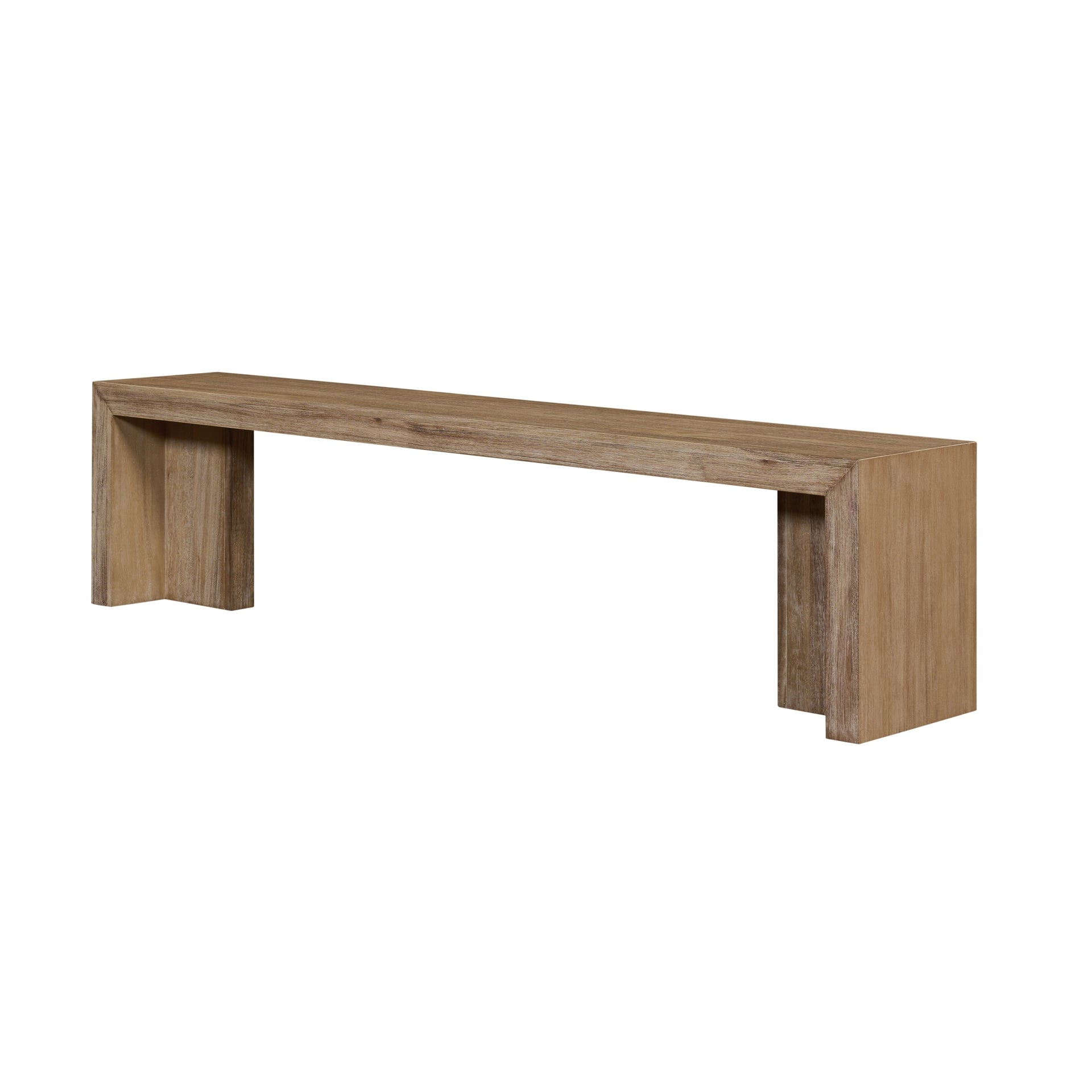 Zerano 74" Dining Bench - Brushed Smoke