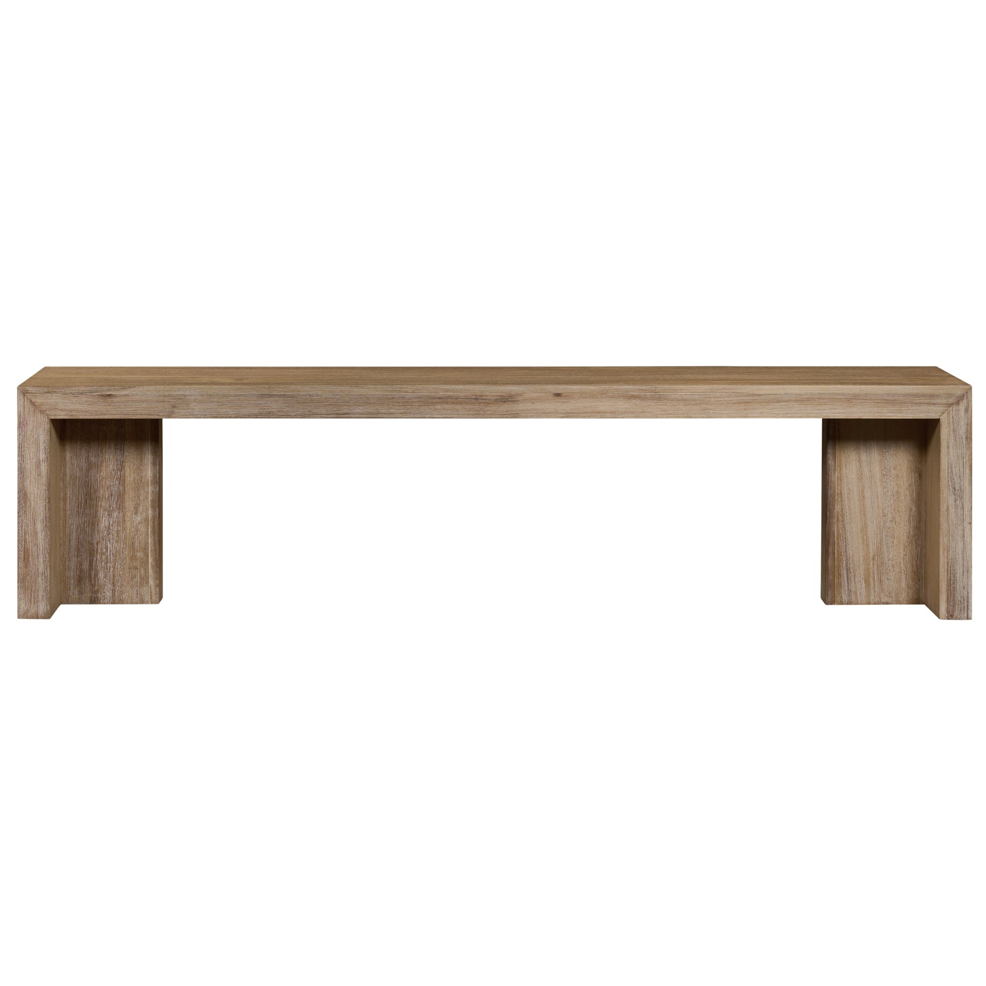 Zerano 74" Dining Bench - Brushed Smoke