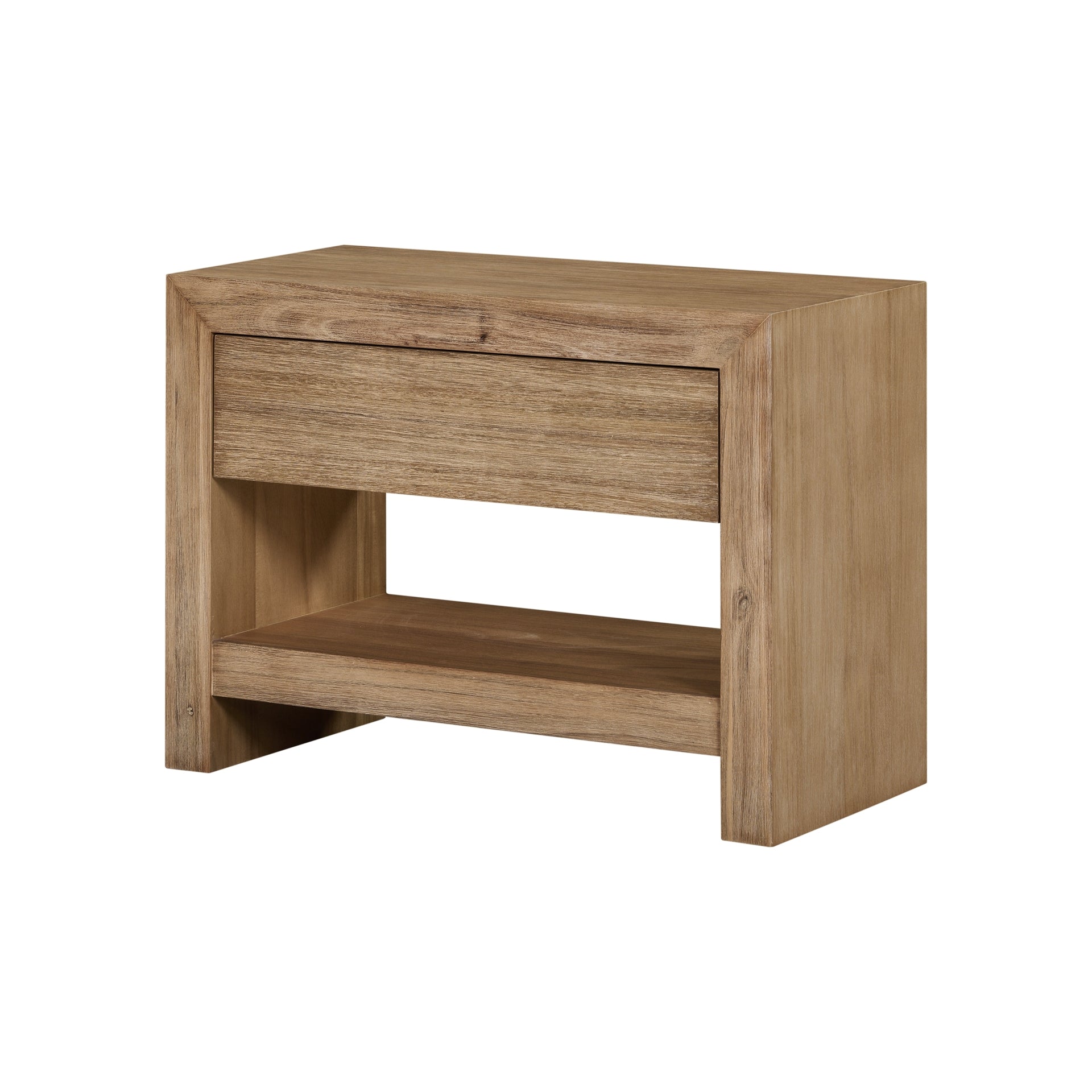 Zerano Nightstand/Side Table - Brushed Smoke
