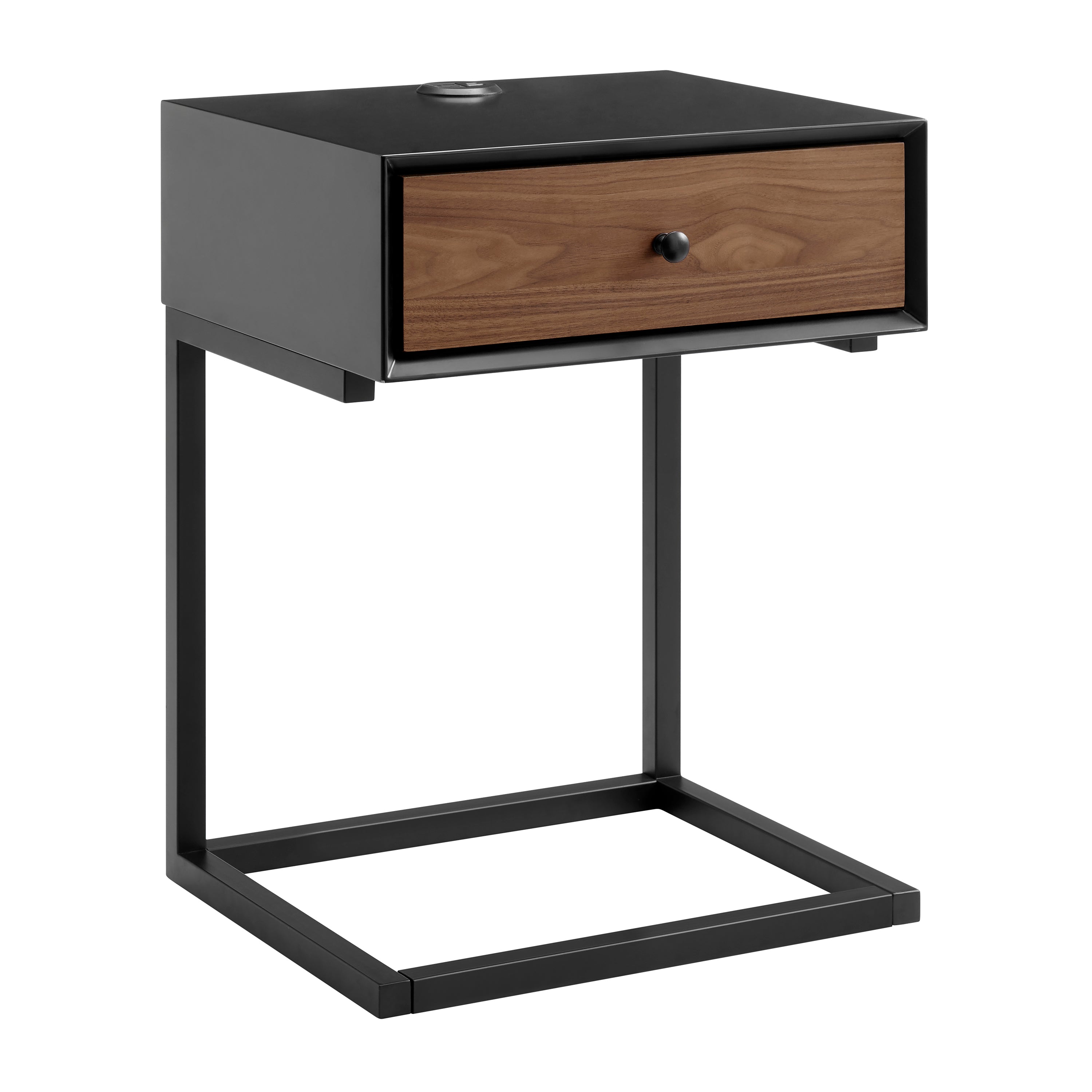 Daeg Smart Side Table Side & End Tables Euro Style Walnut with Matte Black , Black Friday Sale Euro Style Furniture Sale, Old Bones Co, Mid Century Furniture Sale, Four Hands Furniture, Black Friday Sale Daeg Smart Side Table,Gus Sale, Perigold Daeg Smart Side Table Side & End Tables Black Friday Sale , Perigold Sale Daeg Smart Side Table,Daeg Smart Side Table Lulu and Georgia, Burke Decor Sale Daeg Smart Side Table, www.oldbonesco.com
