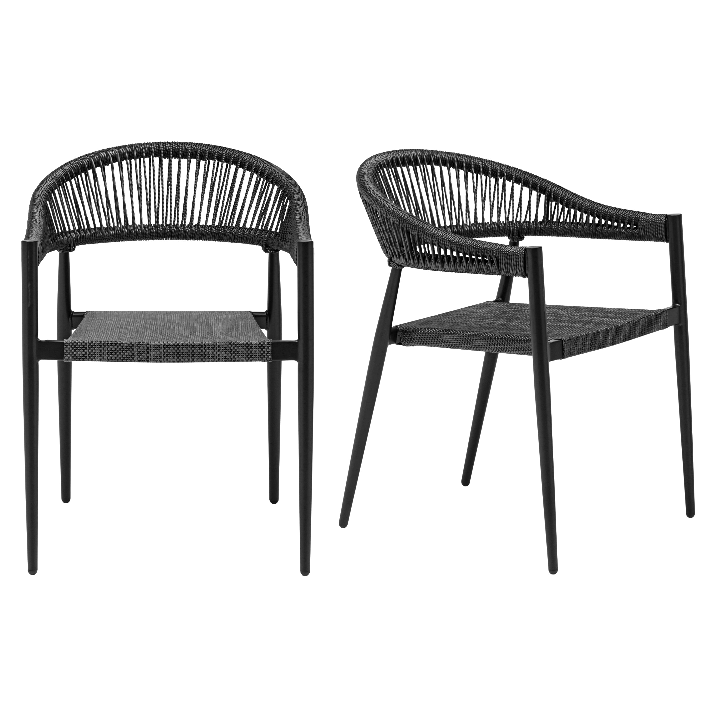 Iselin Stacking Dining Armchair - Set of 2