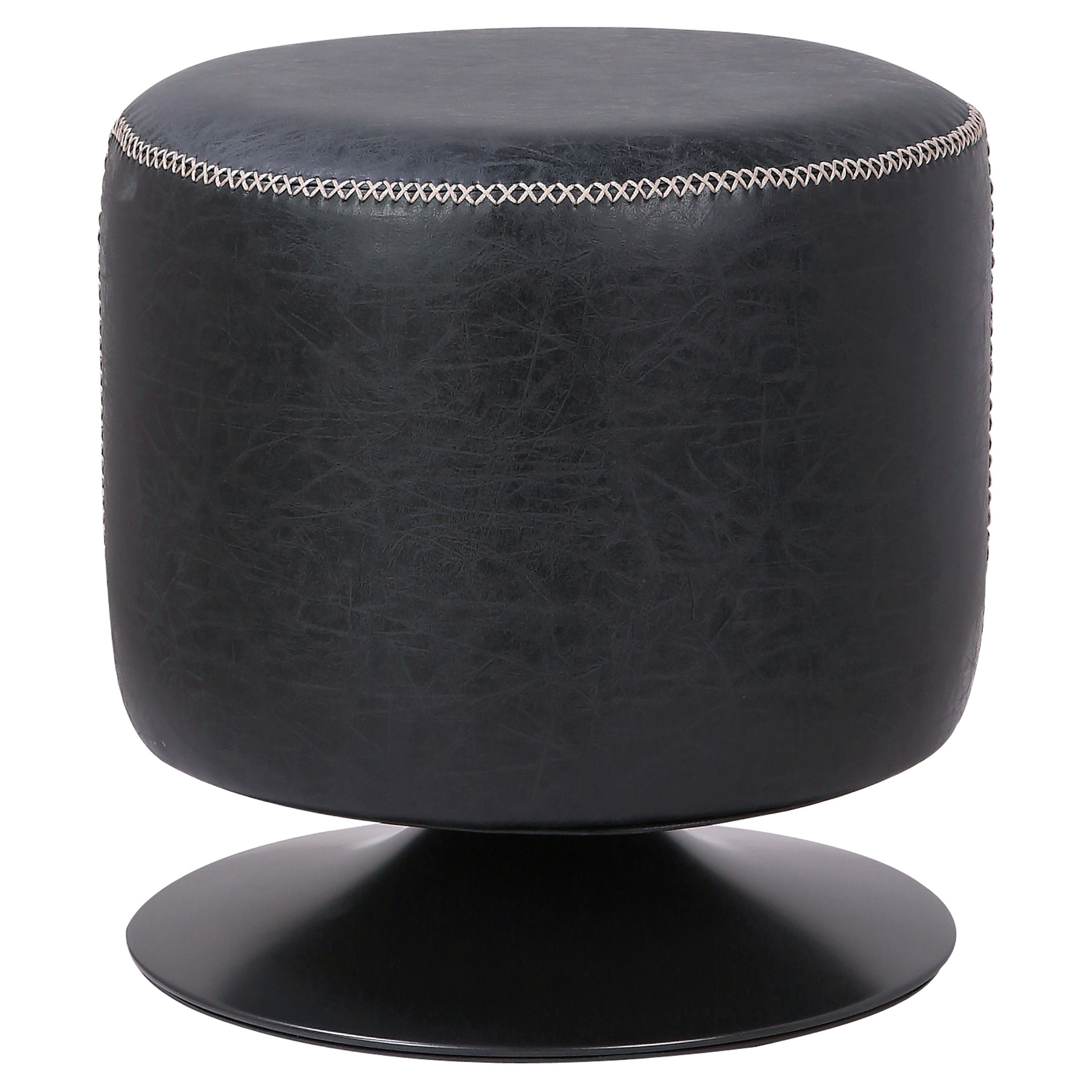 Gaia Round Swivel Ottoman Ottomans & Stools NPD Vintage Black , Black Friday Sale NPD Furniture Sale, Old Bones Co, Mid Century Furniture Sale, Four Hands Furniture, Black Friday Sale Gaia Round Swivel Ottoman,Gus Sale, Perigold Gaia Round Swivel Ottoman Ottomans & Stools Black Friday Sale , Perigold Sale Gaia Round Swivel Ottoman,Gaia Round Swivel Ottoman Lulu and Georgia, Burke Decor Sale Gaia Round Swivel Ottoman, www.oldbonesco.com