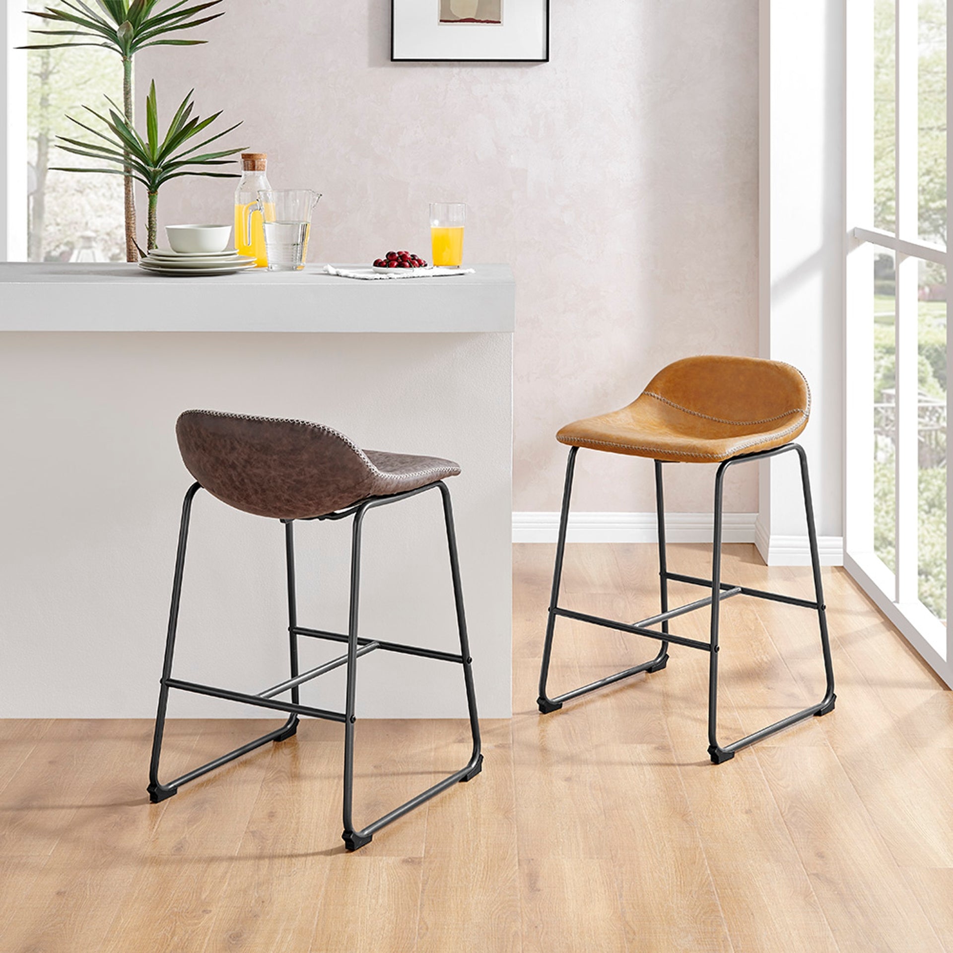 Leighton KD PU Counter Stool - Set of 2 Bar & Counter Stools NPD , Black Friday Sale NPD Furniture Sale, Old Bones Co, Mid Century Furniture Sale, Four Hands Furniture, Black Friday Sale Leighton KD PU Counter Stool - Set of 2,Gus Sale, Perigold Leighton KD PU Counter Stool - Set of 2 Bar & Counter Stools Black Friday Sale , Perigold Sale Leighton KD PU Counter Stool - Set of 2,Leighton KD PU Counter Stool - Set of 2 Lulu and Georgia, Burke Decor Sale Leighton KD PU Counter Stool - Set of 2, www.oldbonesco.