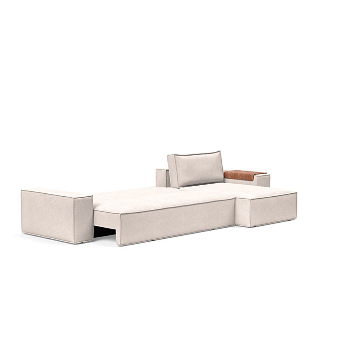 Newilla Wide Arms Sofa with Lounger