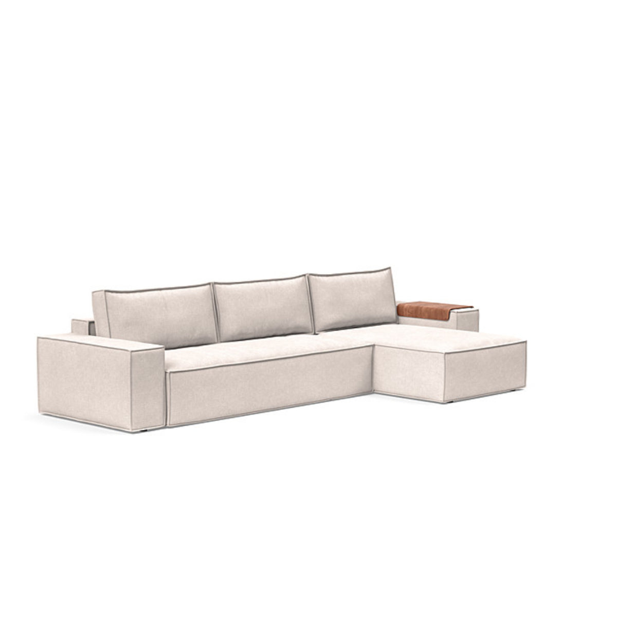 Newilla Wide Arms Sofa with Lounger