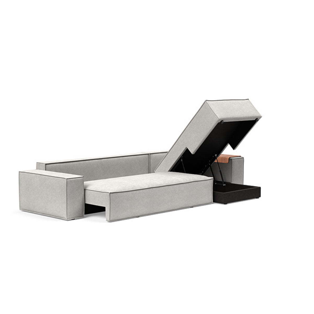 Newilla Wide Arms Sofa with Lounger