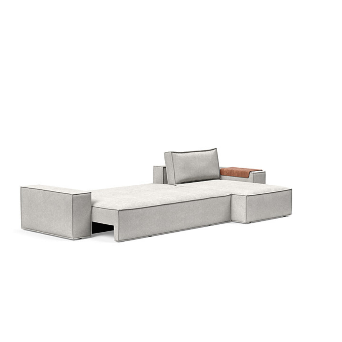 Newilla Wide Arms Sofa with Lounger