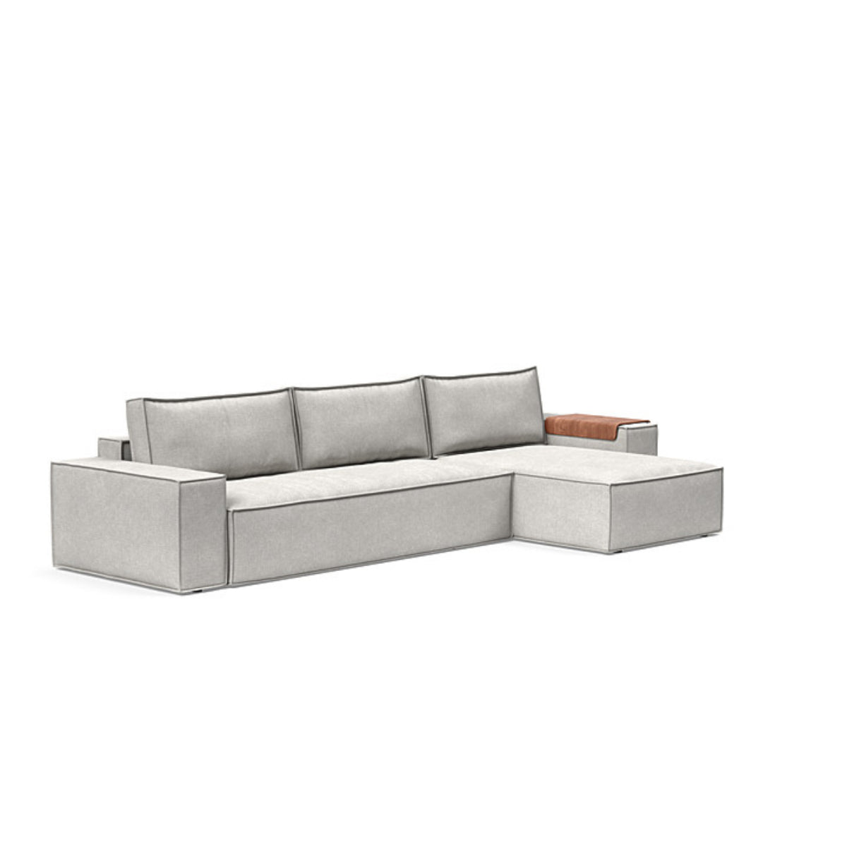 Newilla Wide Arms Sofa with Lounger