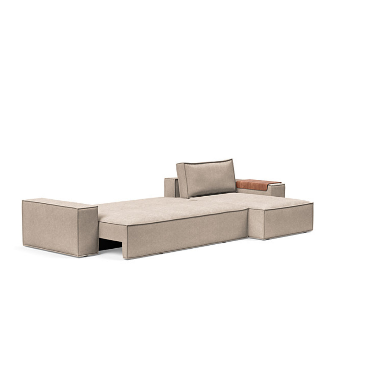 Newilla Wide Arms Sofa with Lounger