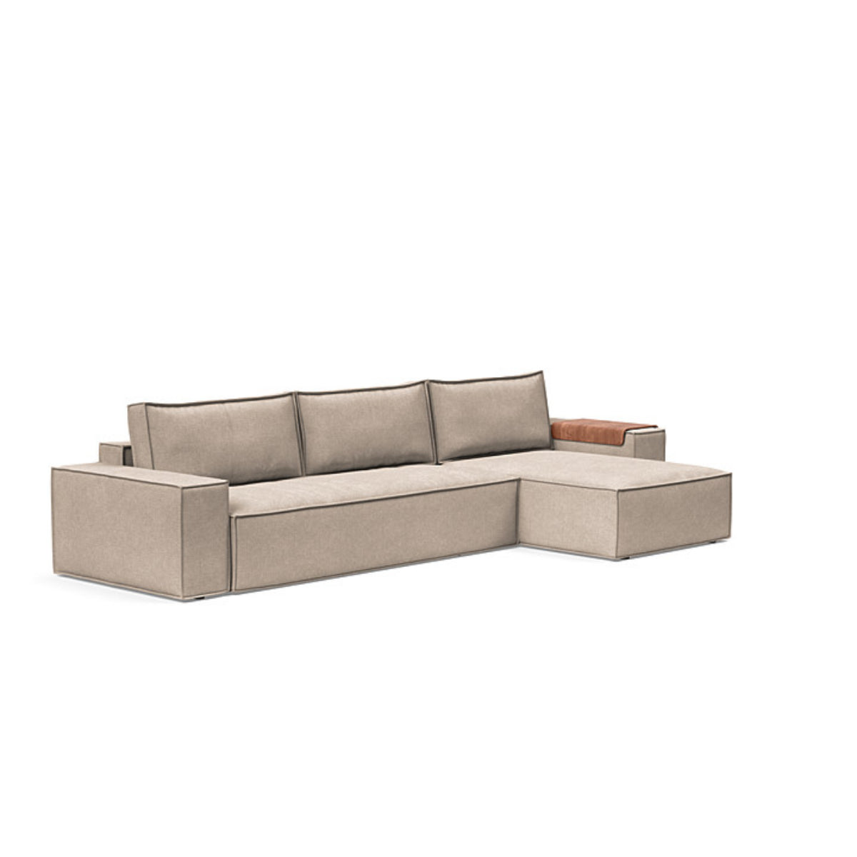 Newilla Wide Arms Sofa with Lounger