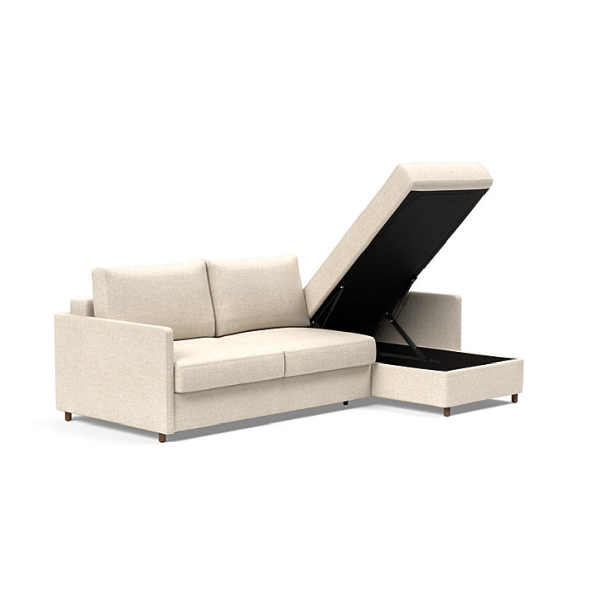 Neah Slim Arms Sofa Bed with Lounger