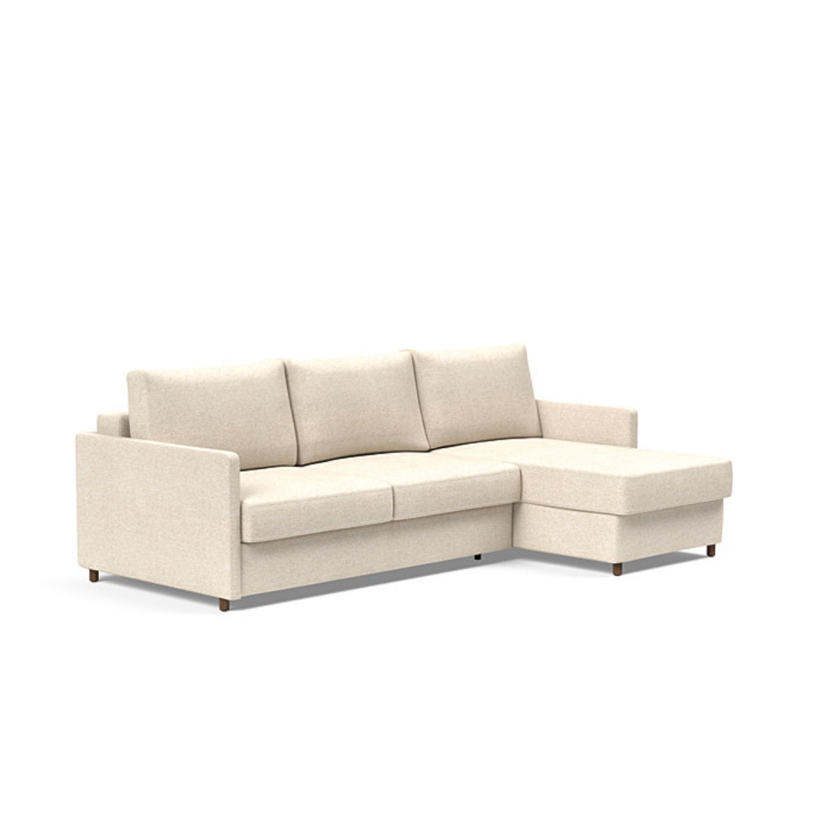 Neah Slim Arms Sofa Bed with Lounger